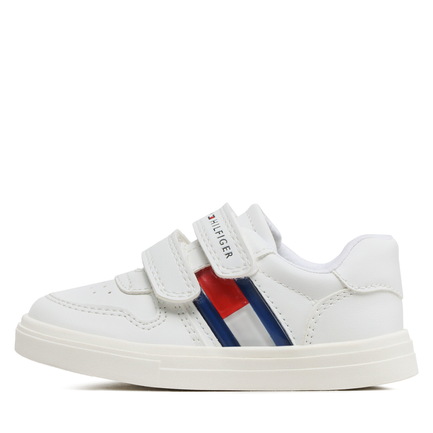 Tommy Hilfiger Sneakers Flag Low Cut Velcro Sneaker T1B9-32841-135 S Alb - Pled.ro