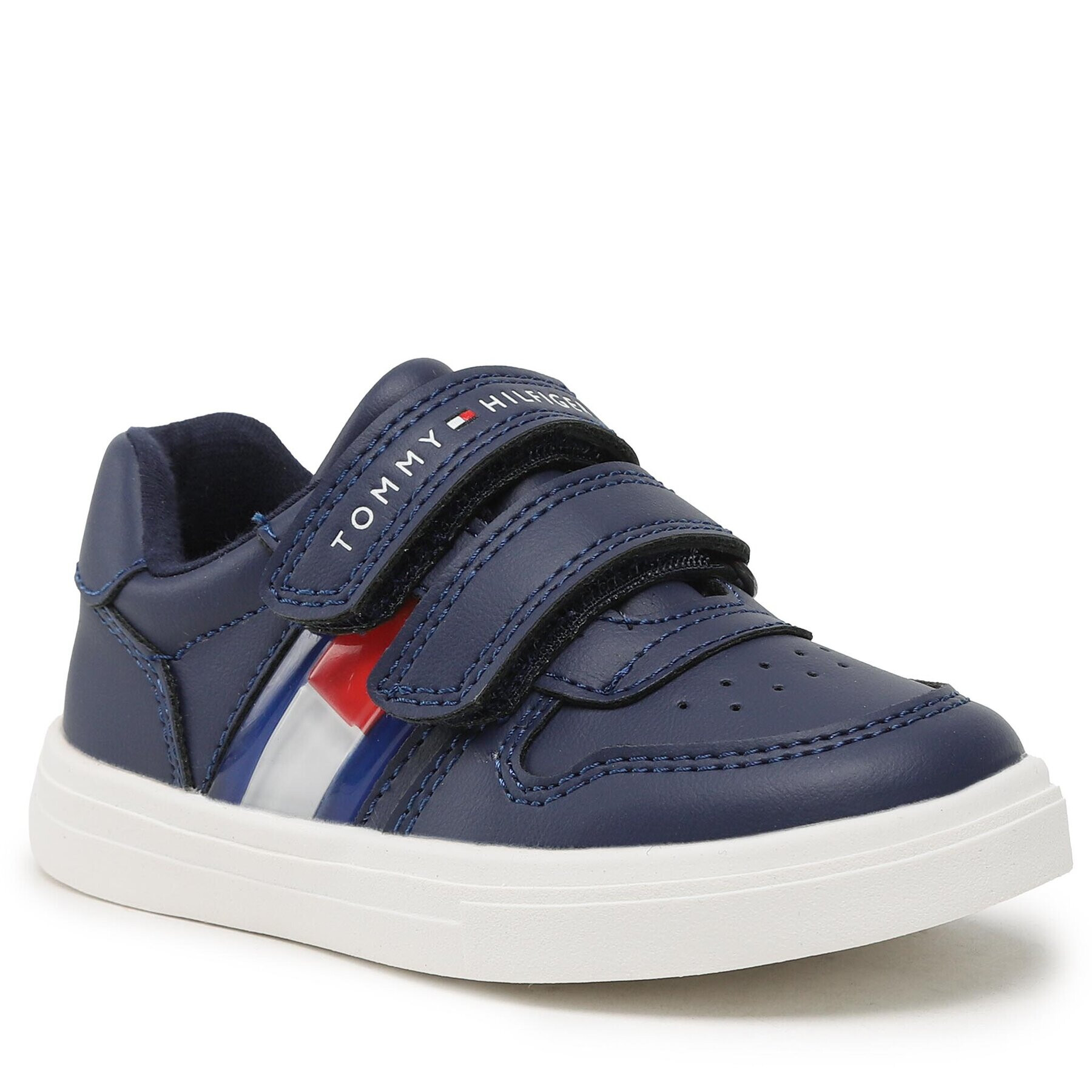 Tommy Hilfiger Sneakers Flag Low Cut Velcro Sneaker T1B9-32841-1355 S Bleumarin - Pled.ro