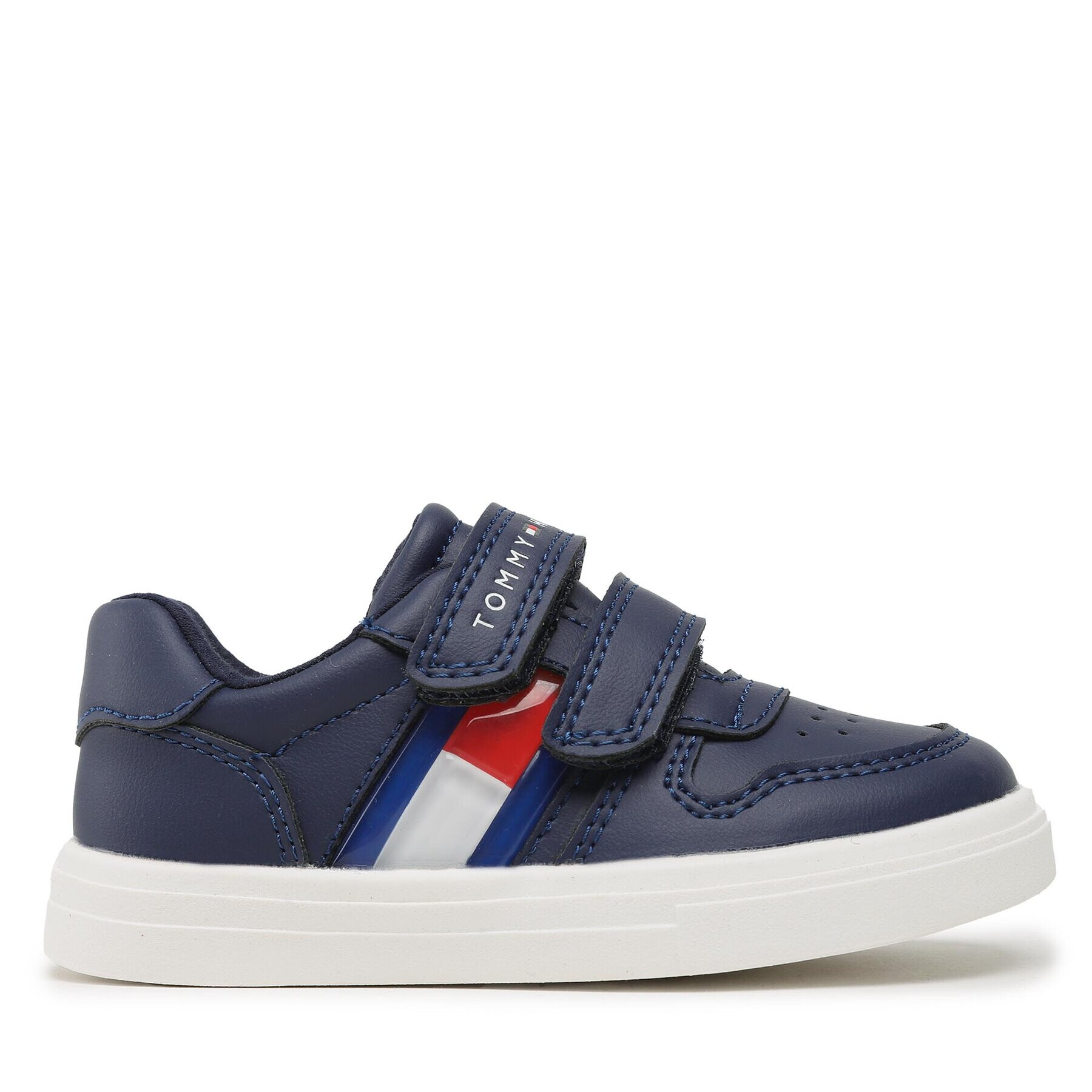 Tommy Hilfiger Sneakers Flag Low Cut Velcro Sneaker T1B9-32841-1355 S Bleumarin - Pled.ro