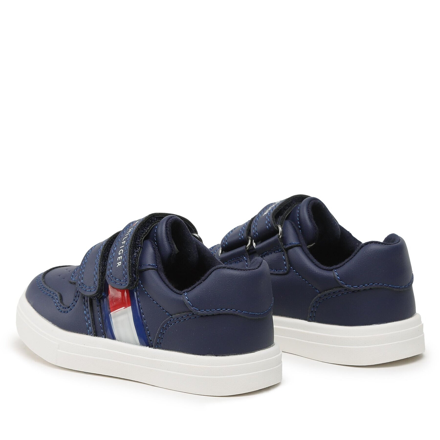 Tommy Hilfiger Sneakers Flag Low Cut Velcro Sneaker T1B9-32841-1355 S Bleumarin - Pled.ro