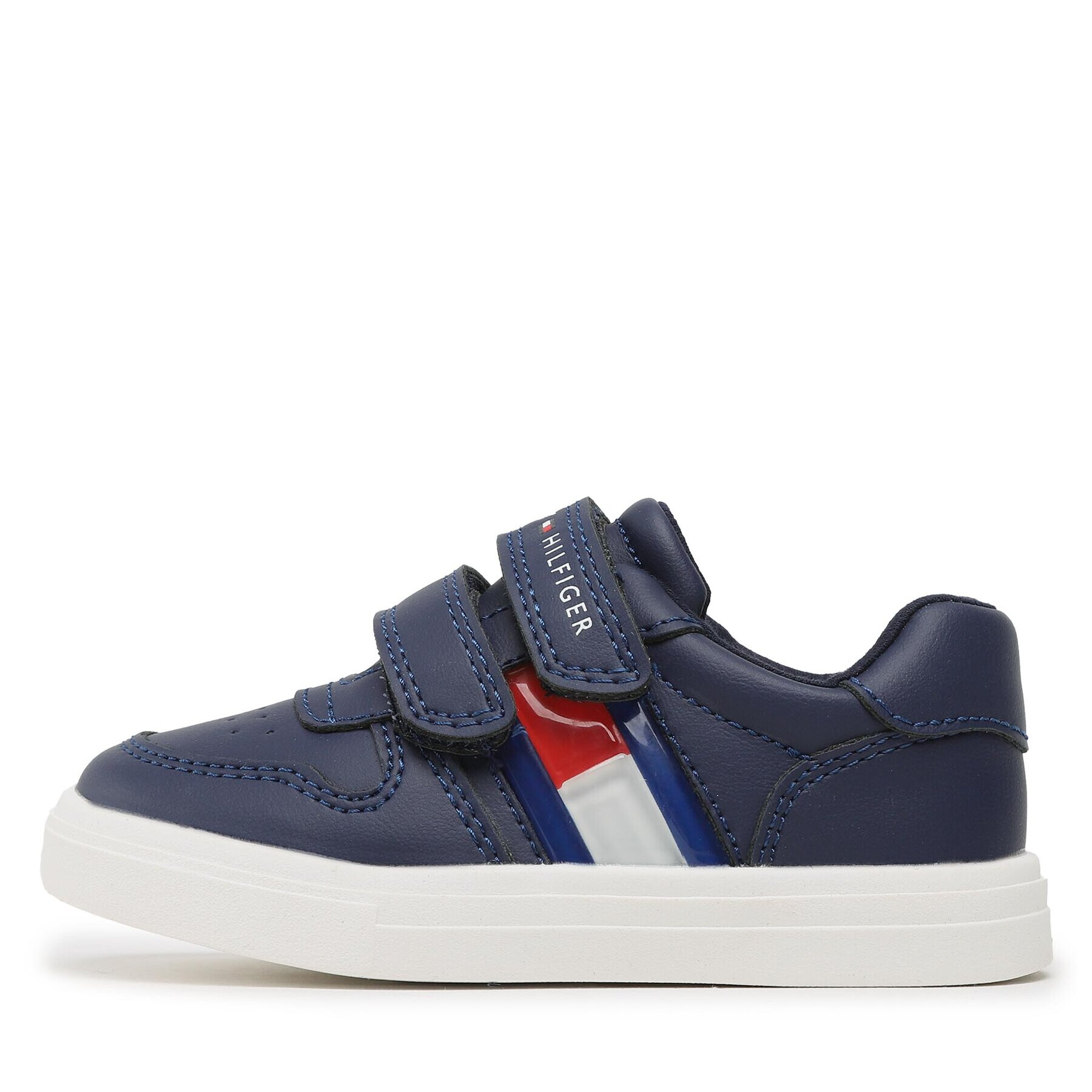 Tommy Hilfiger Sneakers Flag Low Cut Velcro Sneaker T1B9-32841-1355 S Bleumarin - Pled.ro