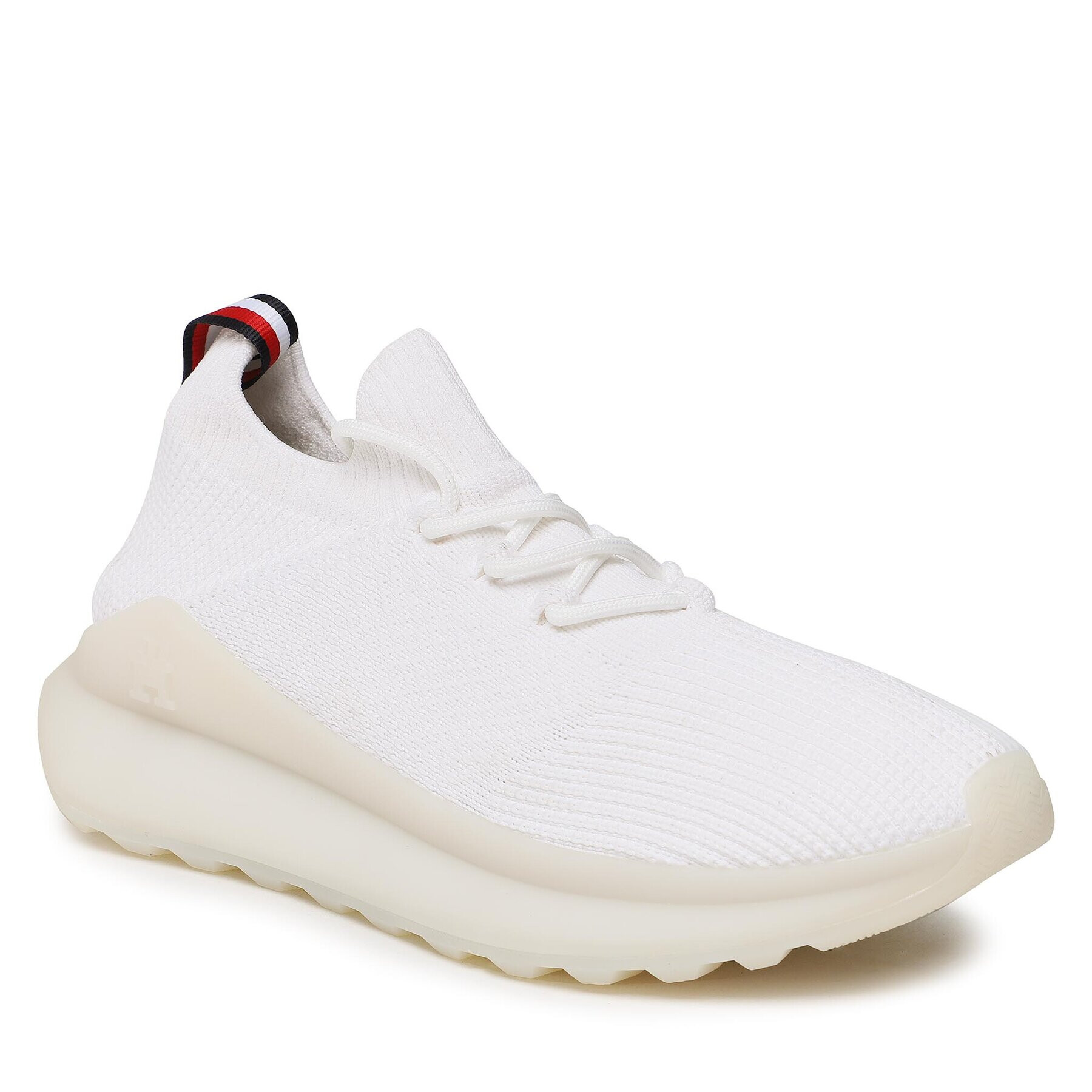 Tommy Hilfiger Sneakers Futurunner Knit FM0FM04584 Alb - Pled.ro