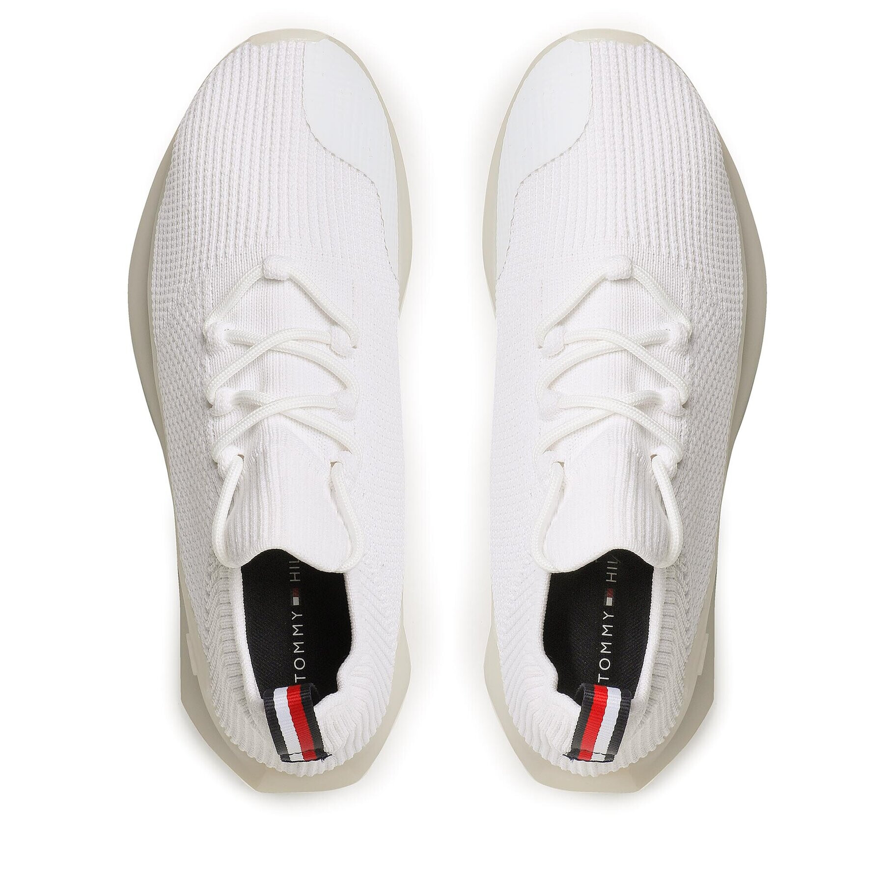 Tommy Hilfiger Sneakers Futurunner Knit FM0FM04584 Alb - Pled.ro