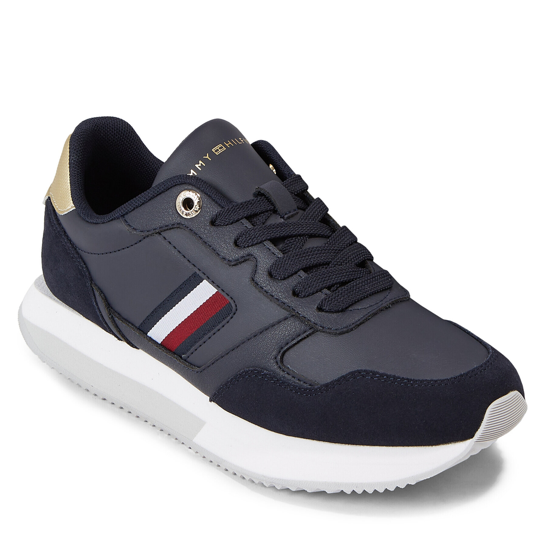 Tommy Hilfiger Sneakers Global Stripes Lifestyle Runner FW0FW07584 Albastru - Pled.ro