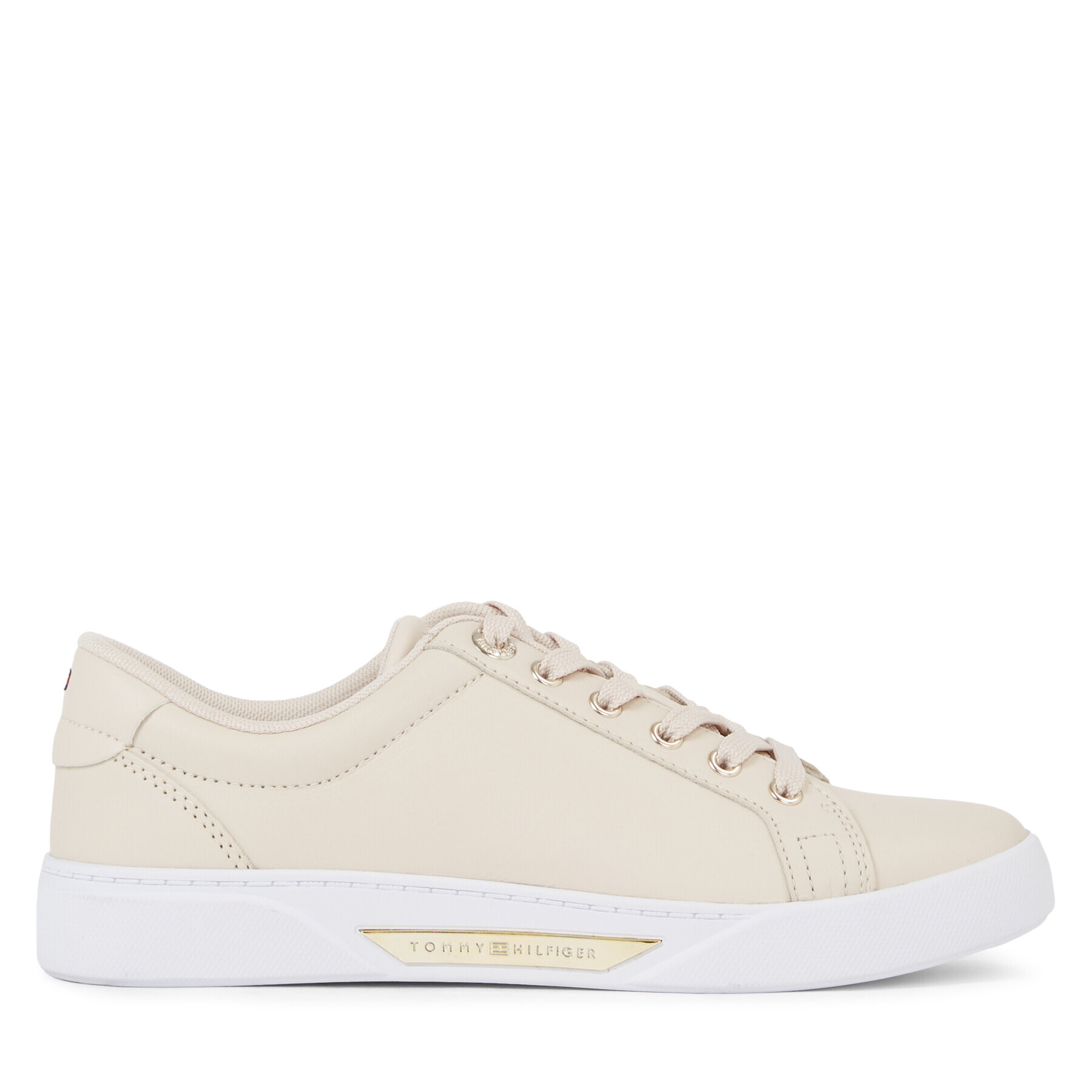 Tommy Hilfiger Sneakers Golden Hw Court Sneaker FW0FW07560 Bej - Pled.ro