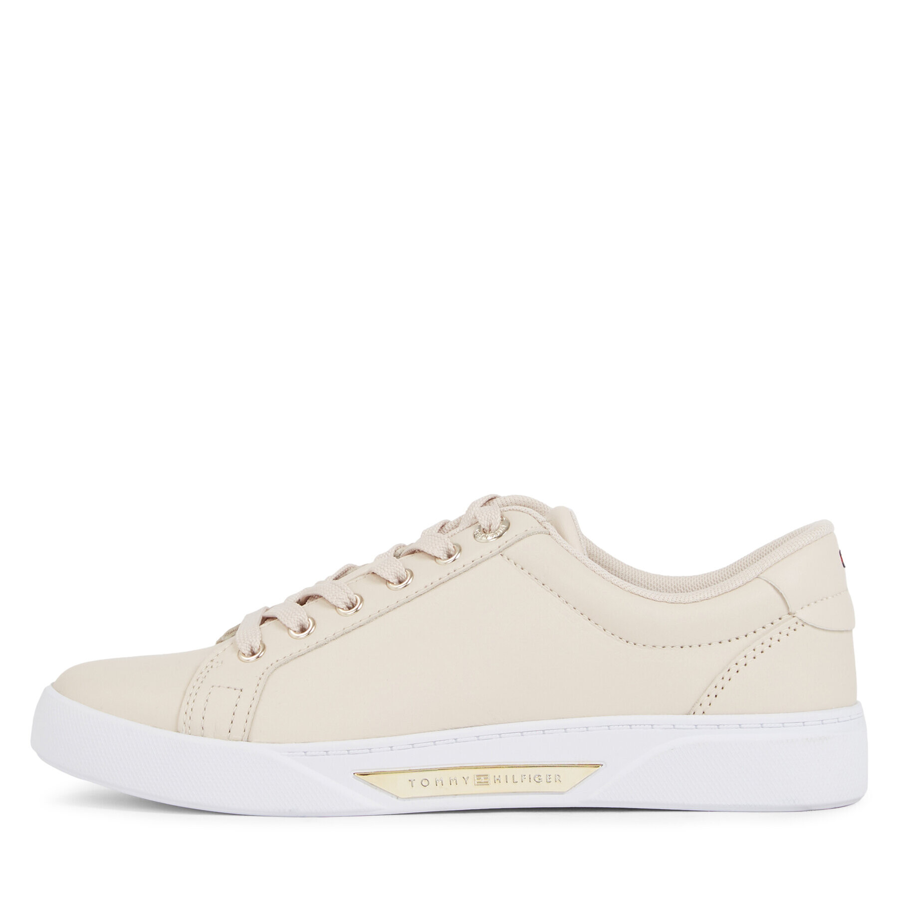 Tommy Hilfiger Sneakers Golden Hw Court Sneaker FW0FW07560 Bej - Pled.ro