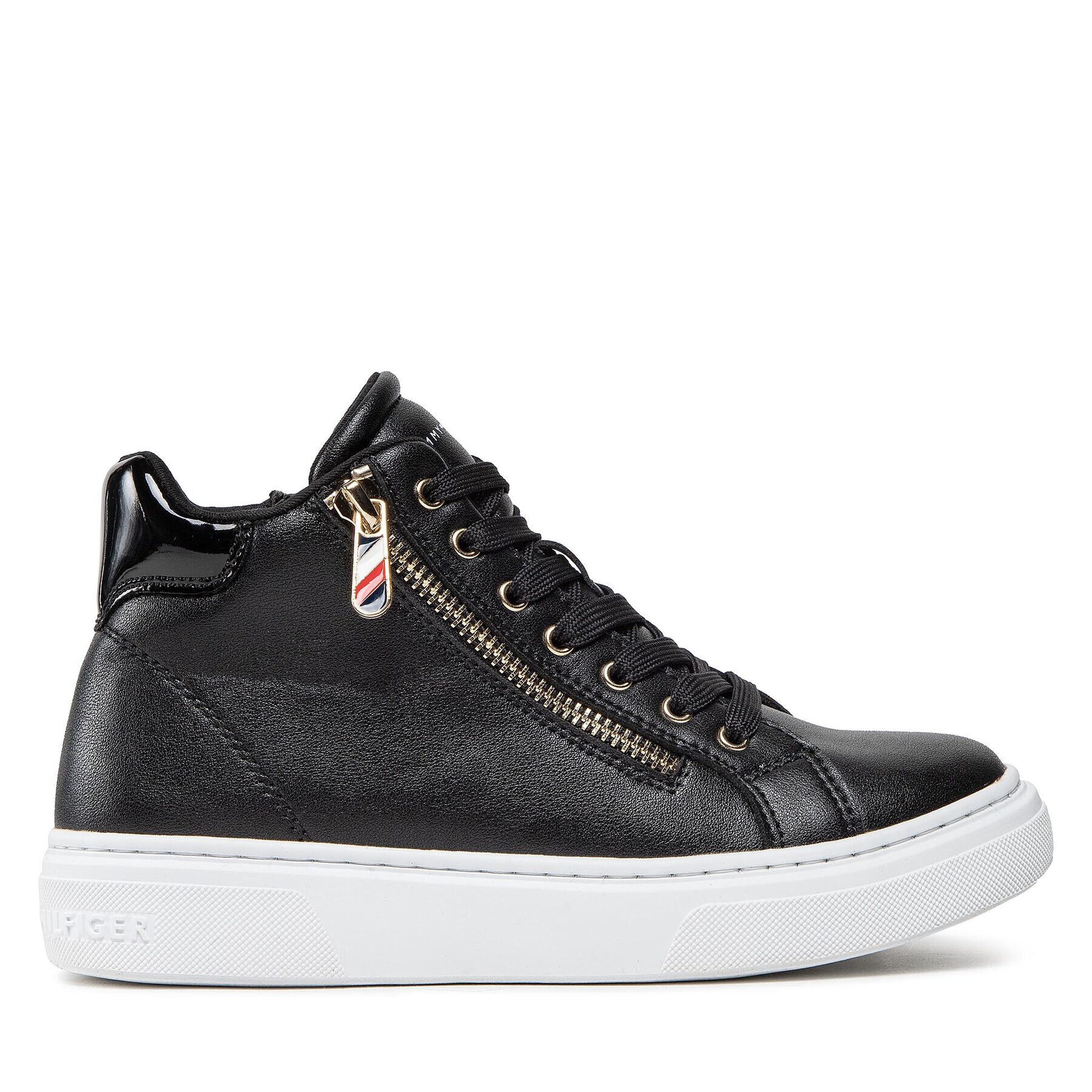 Tommy Hilfiger Sneakers High Top Lace-Up Sneaker T3A9-32317-1434 S Negru - Pled.ro