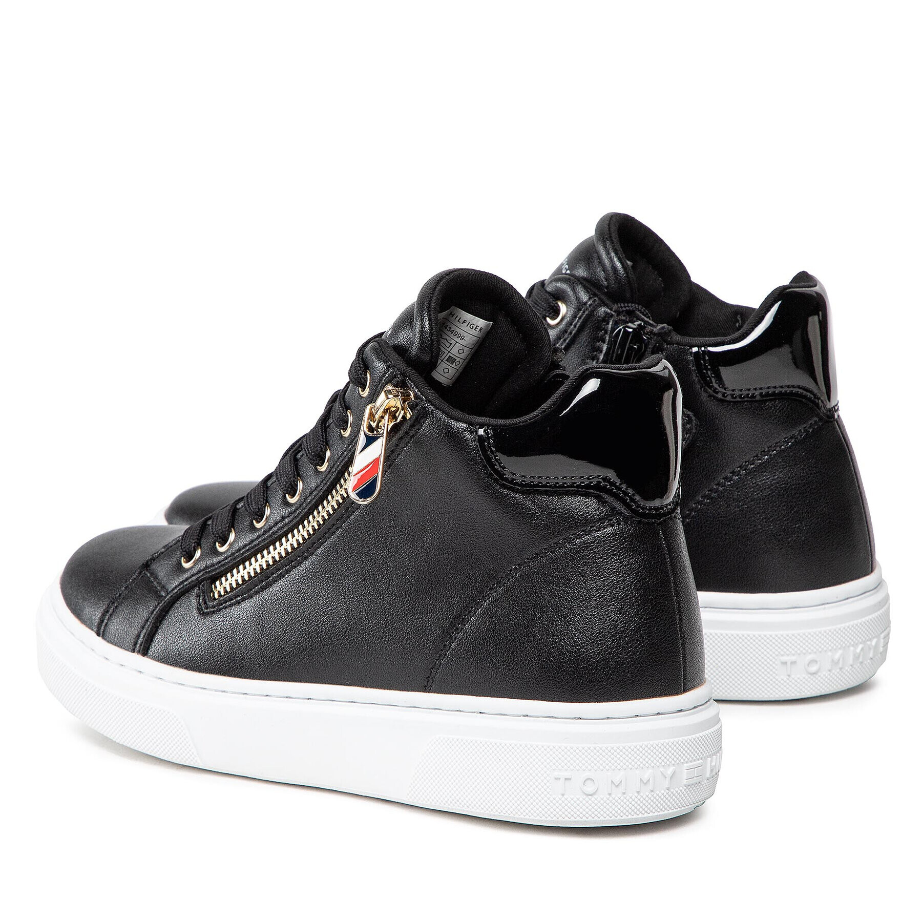 Tommy Hilfiger Sneakers High Top Lace-Up Sneaker T3A9-32317-1434 S Negru - Pled.ro