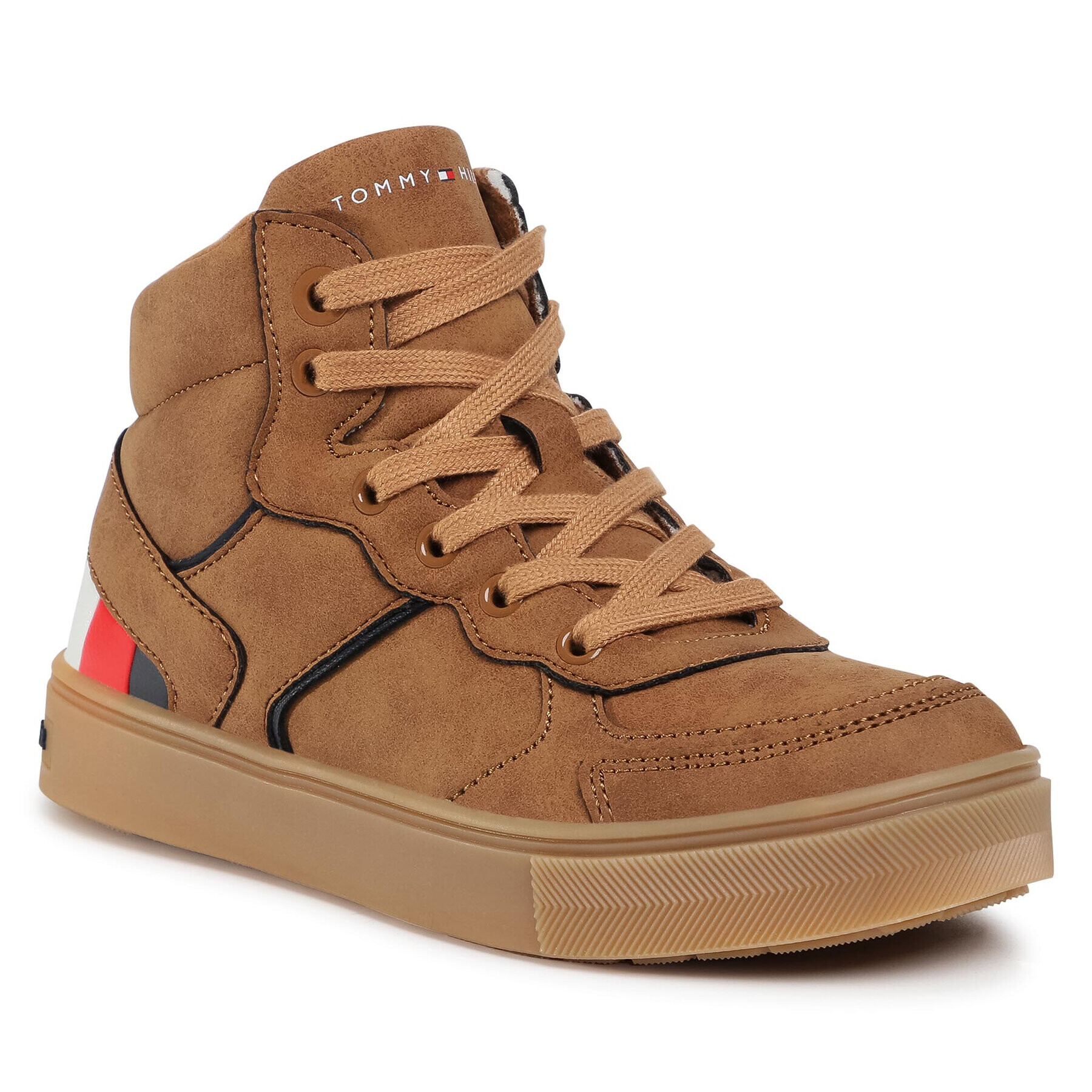 Tommy Hilfiger Sneakers High Top Lace-Up Sneaker T3B4-30926-1030 M Maro - Pled.ro