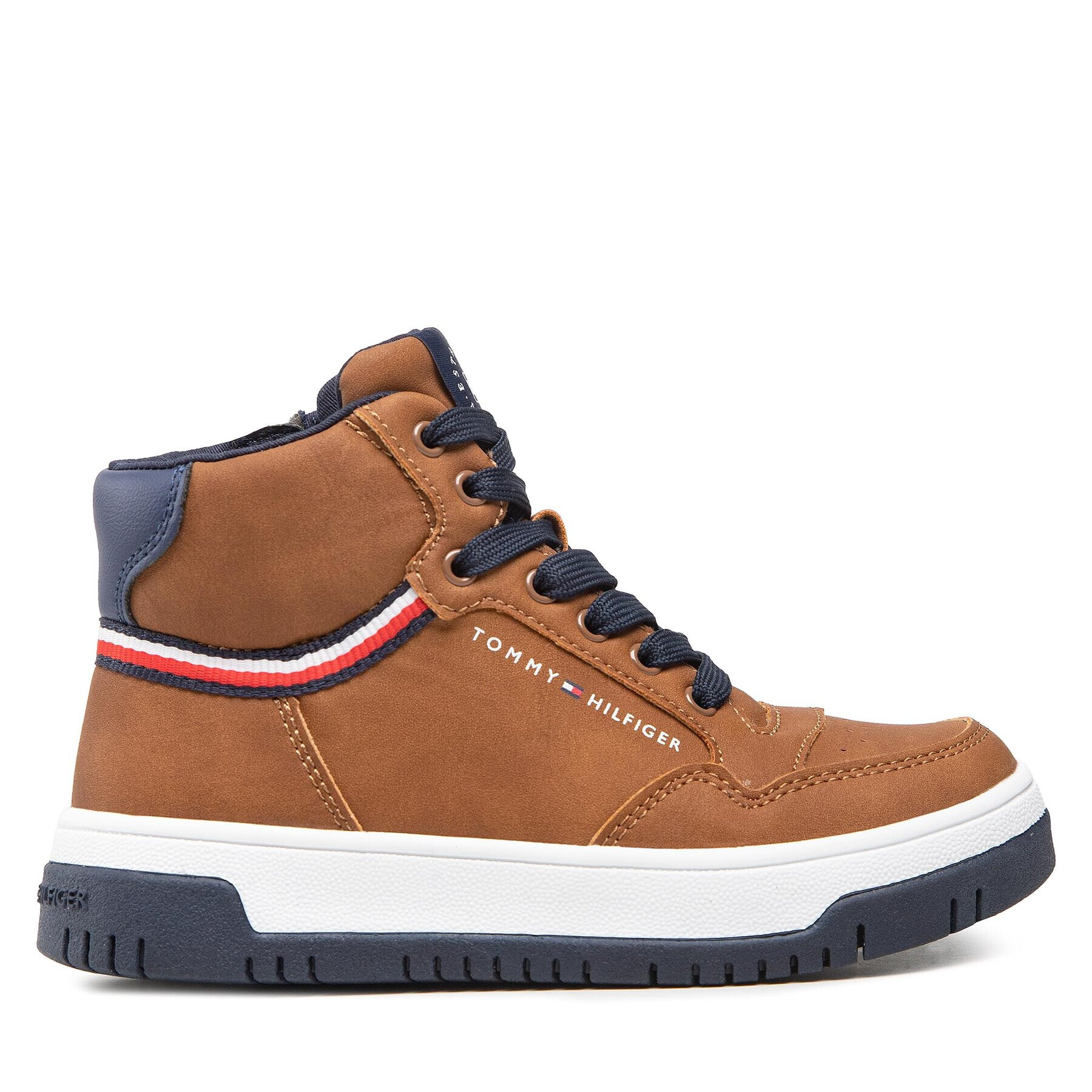 Tommy Hilfiger Sneakers High Top Lace-Up Sneaker T3B9-32482-1355 M Maro - Pled.ro