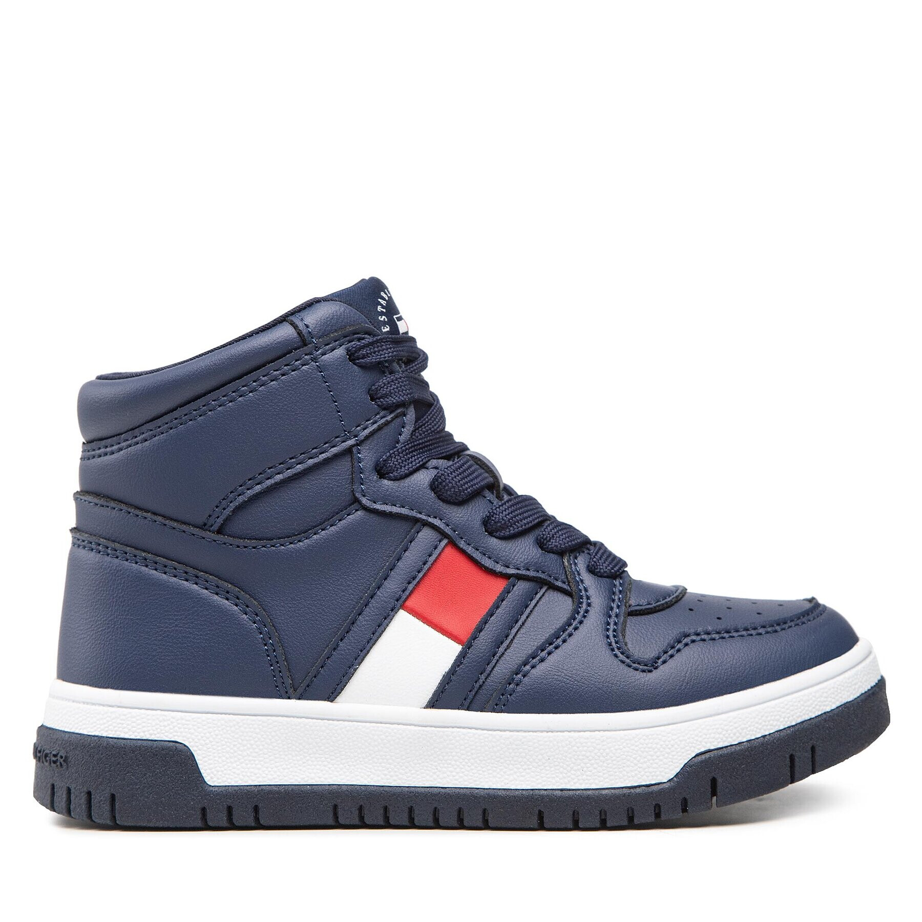 Tommy Hilfiger Sneakers High Top Lace-Up Sneaker T3B9-32485-1351 M Bleumarin - Pled.ro