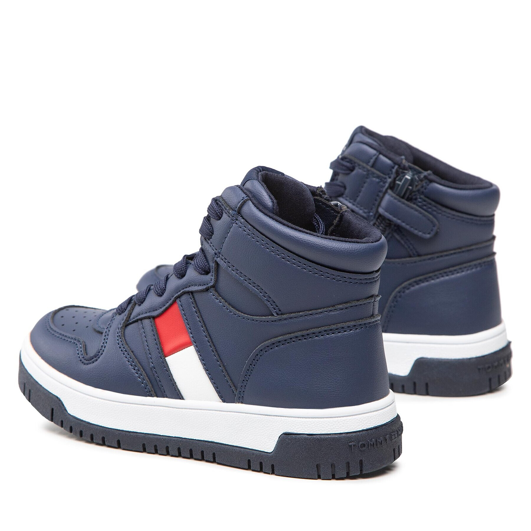 Tommy Hilfiger Sneakers High Top Lace-Up Sneaker T3B9-32485-1351 M Bleumarin - Pled.ro