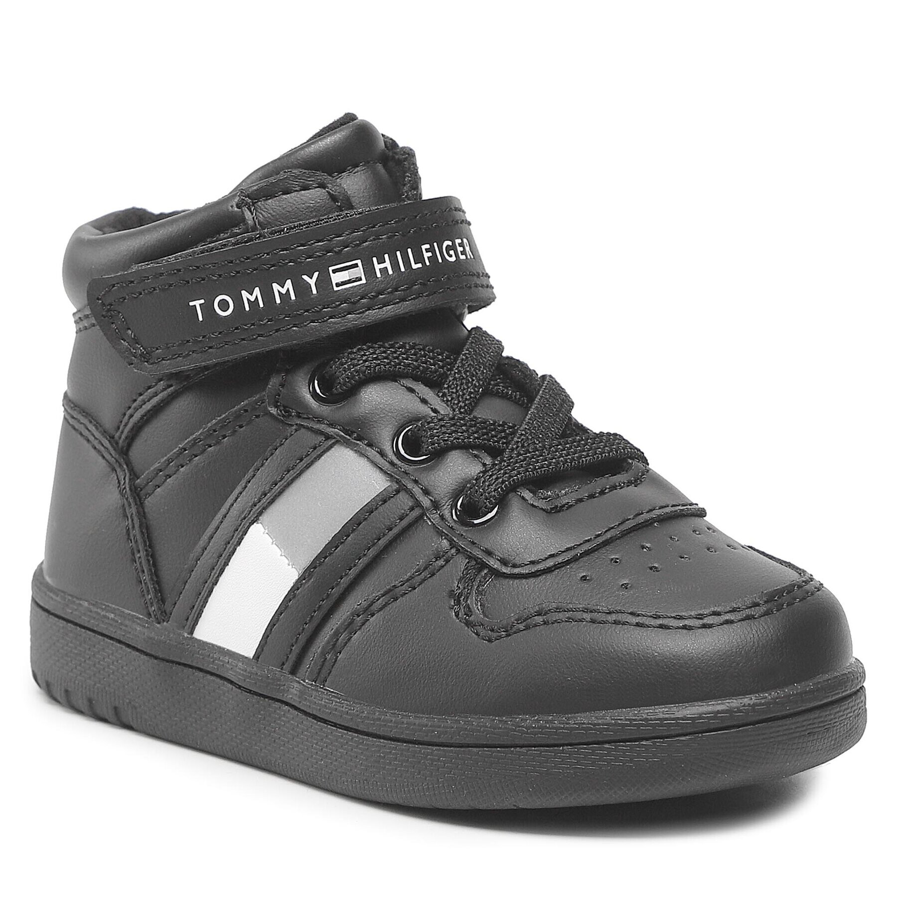 Tommy Hilfiger Sneakers High Top Lace-Up T3B9-32476-1351 M Negru - Pled.ro