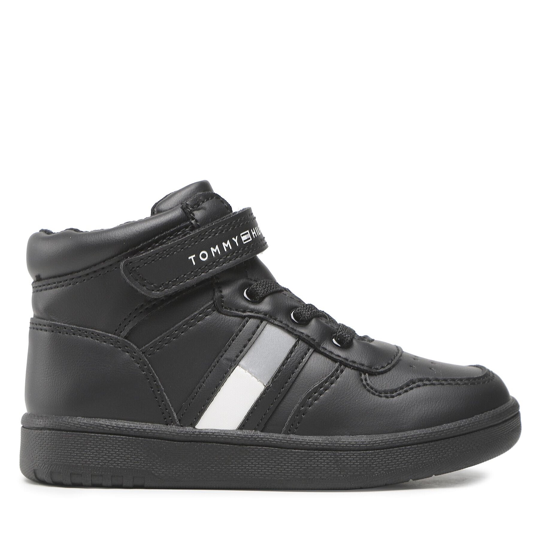 Tommy Hilfiger Sneakers High Top Lace-Up T3B9-32476-1351 S Negru - Pled.ro