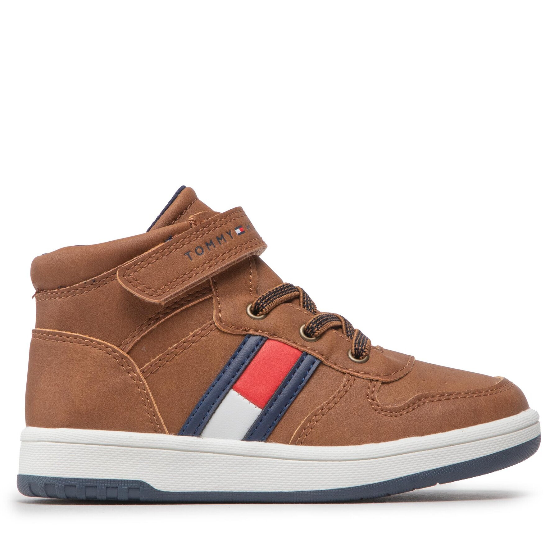 Tommy Hilfiger Sneakers High Top Lace-Up Velcro Sneaker T3B9-32476-1351 S Maro - Pled.ro