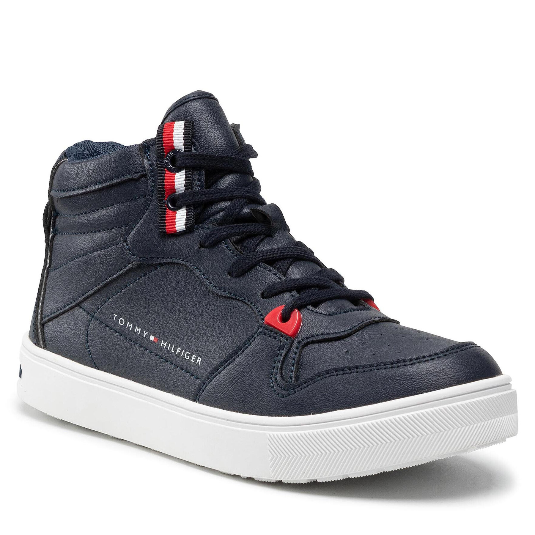 Tommy Hilfiger Sneakers Higt Top Lace-Up Sneaker T3B4-32064-0193 S Bleumarin - Pled.ro