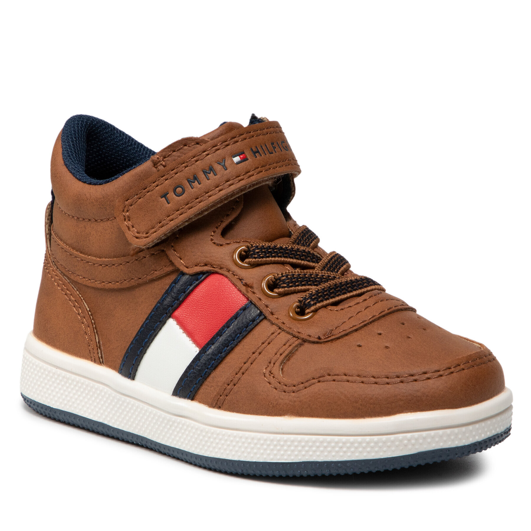 Tommy Hilfiger Sneakers Higt Top Lace-Up/Velcro Sneaker T1B4-32049-0900 M Maro - Pled.ro