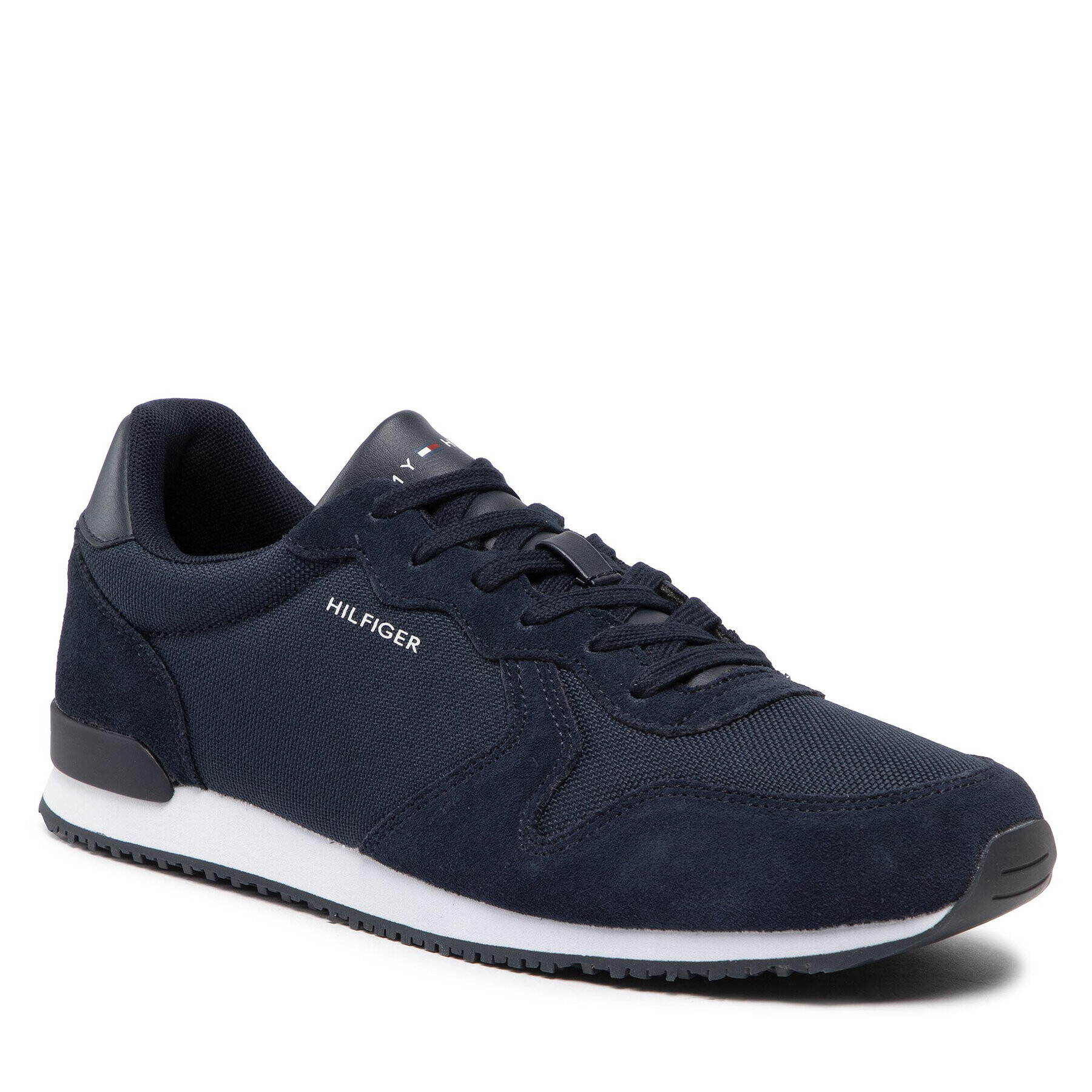 Tommy Hilfiger Sneakers Iconic Material Mix Runner FM0FM04022 Bleumarin - Pled.ro