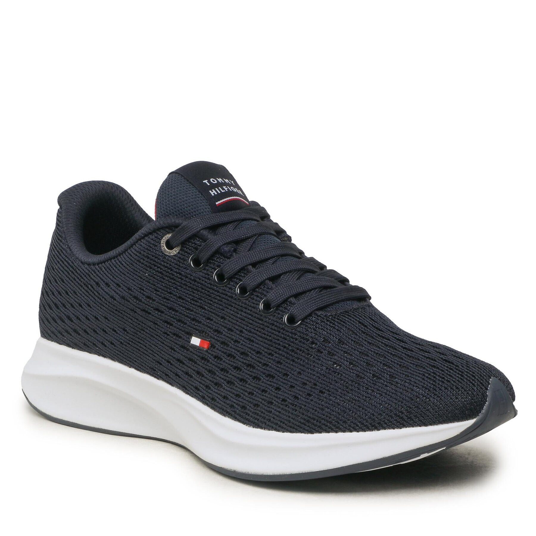 Tommy Hilfiger Sneakers Lightweight Runner Knit FM0FM04700 Bleumarin - Pled.ro