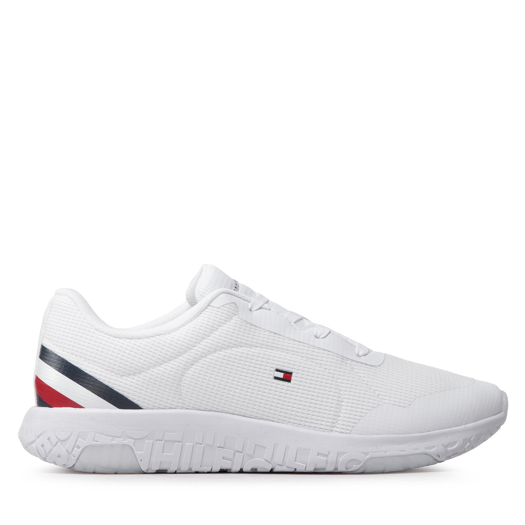 Tommy Hilfiger Sneakers Lightweight Runner Stripes FM0FM04131 Alb - Pled.ro