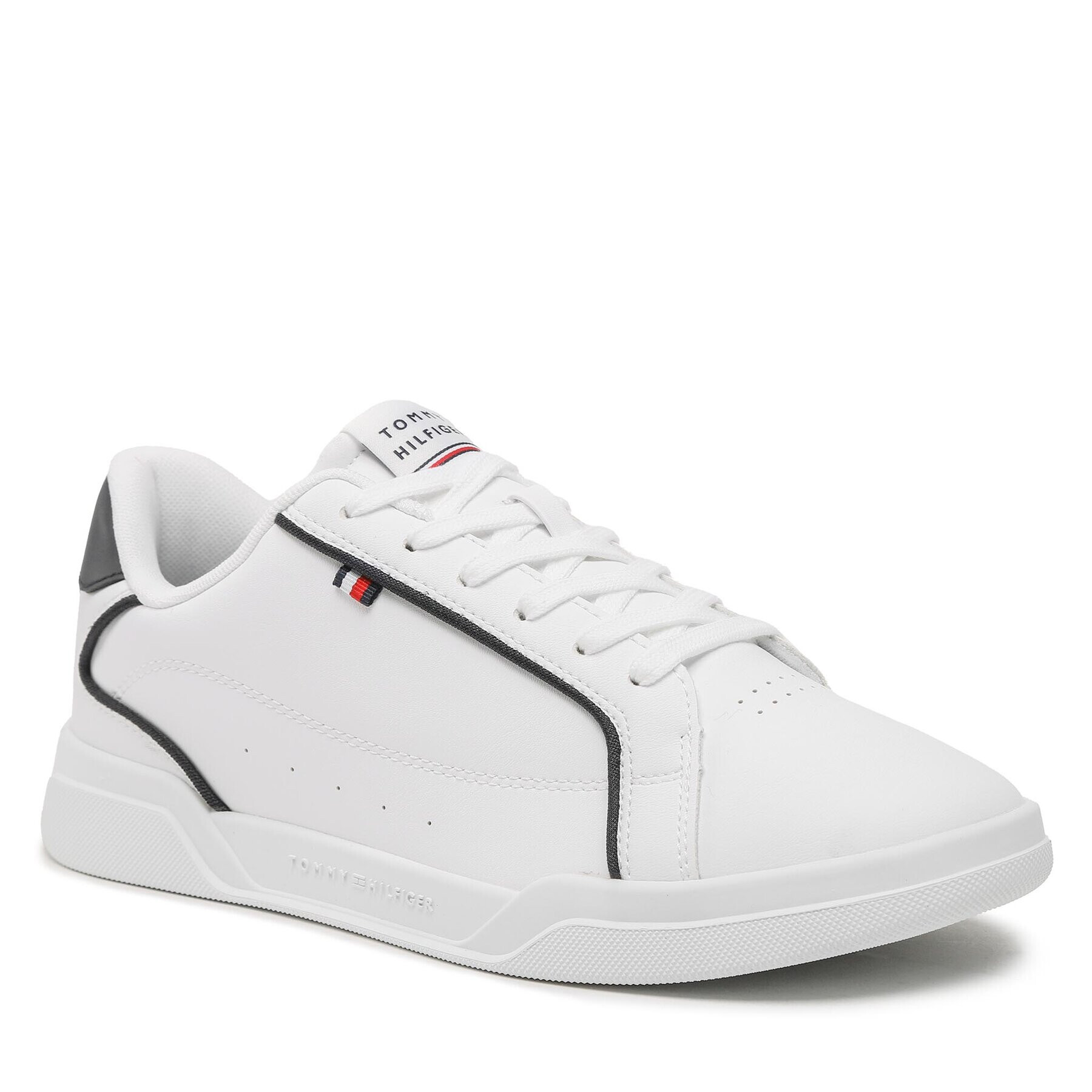 Tommy Hilfiger Sneakers Lo Cup Leather FM0FM04429 Alb - Pled.ro