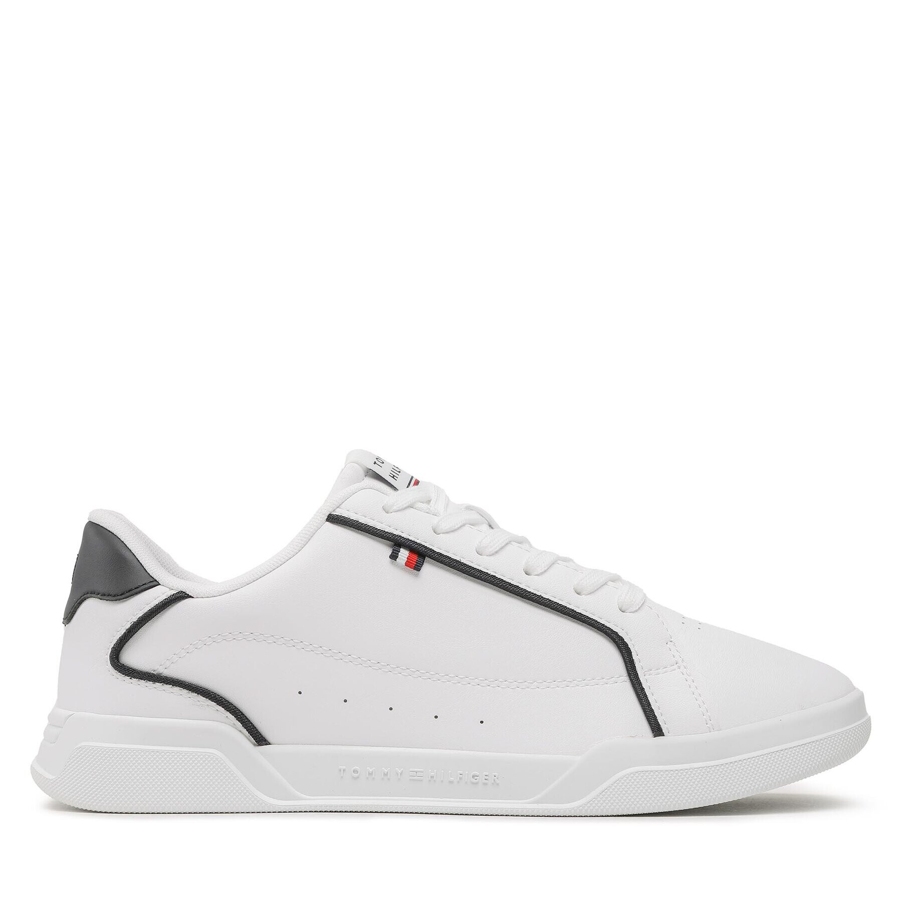 Tommy Hilfiger Sneakers Lo Cup Leather FM0FM04429 Alb - Pled.ro