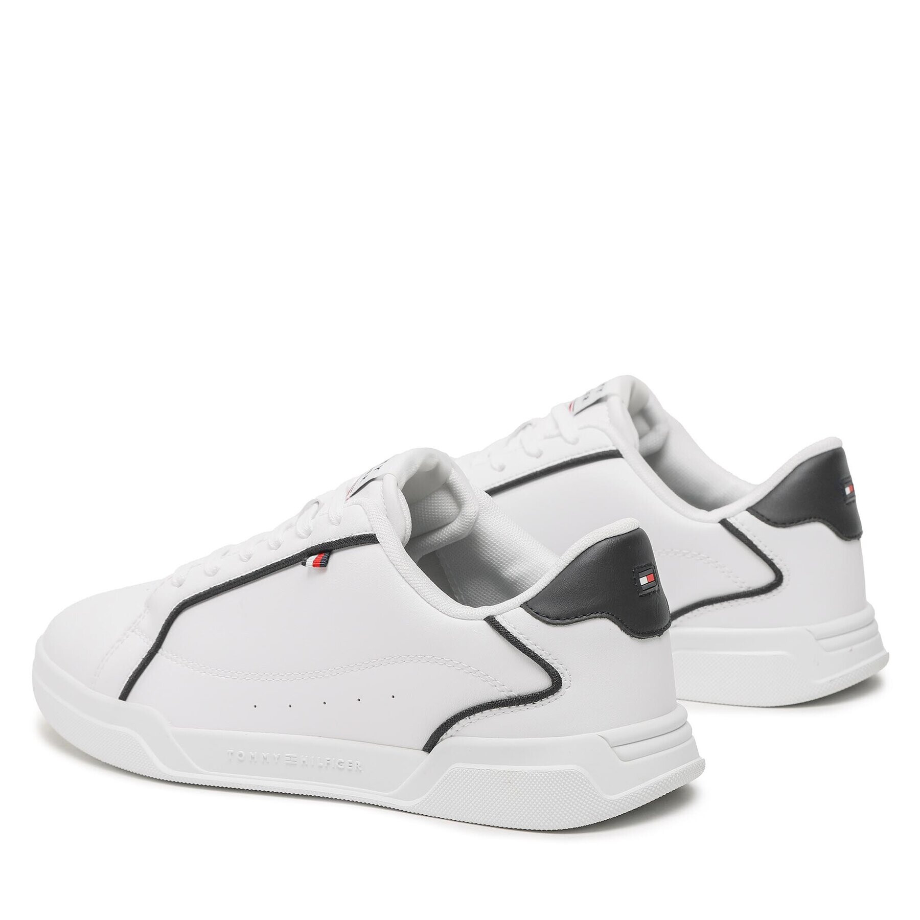 Tommy Hilfiger Sneakers Lo Cup Leather FM0FM04429 Alb - Pled.ro