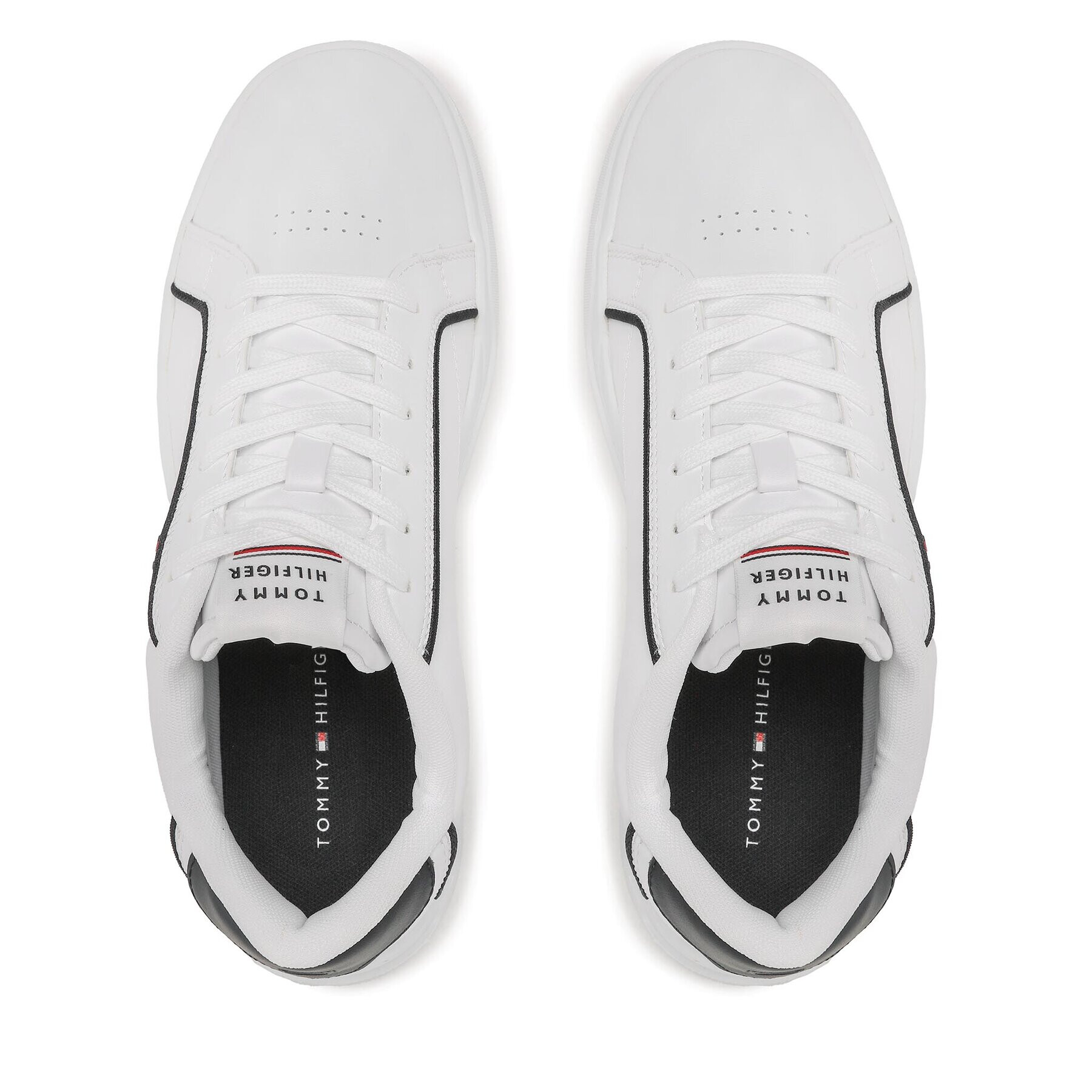 Tommy Hilfiger Sneakers Lo Cup Leather FM0FM04429 Alb - Pled.ro