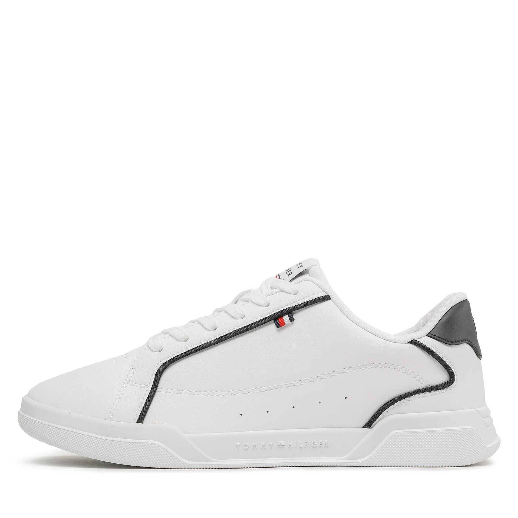 Tommy Hilfiger Sneakers Lo Cup Leather FM0FM04429 Alb - Pled.ro