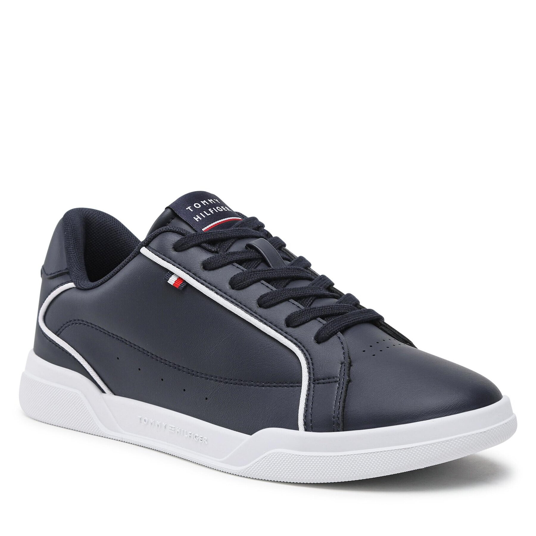 Tommy Hilfiger Sneakers Lo Cup Leather FM0FM04429 Bleumarin - Pled.ro