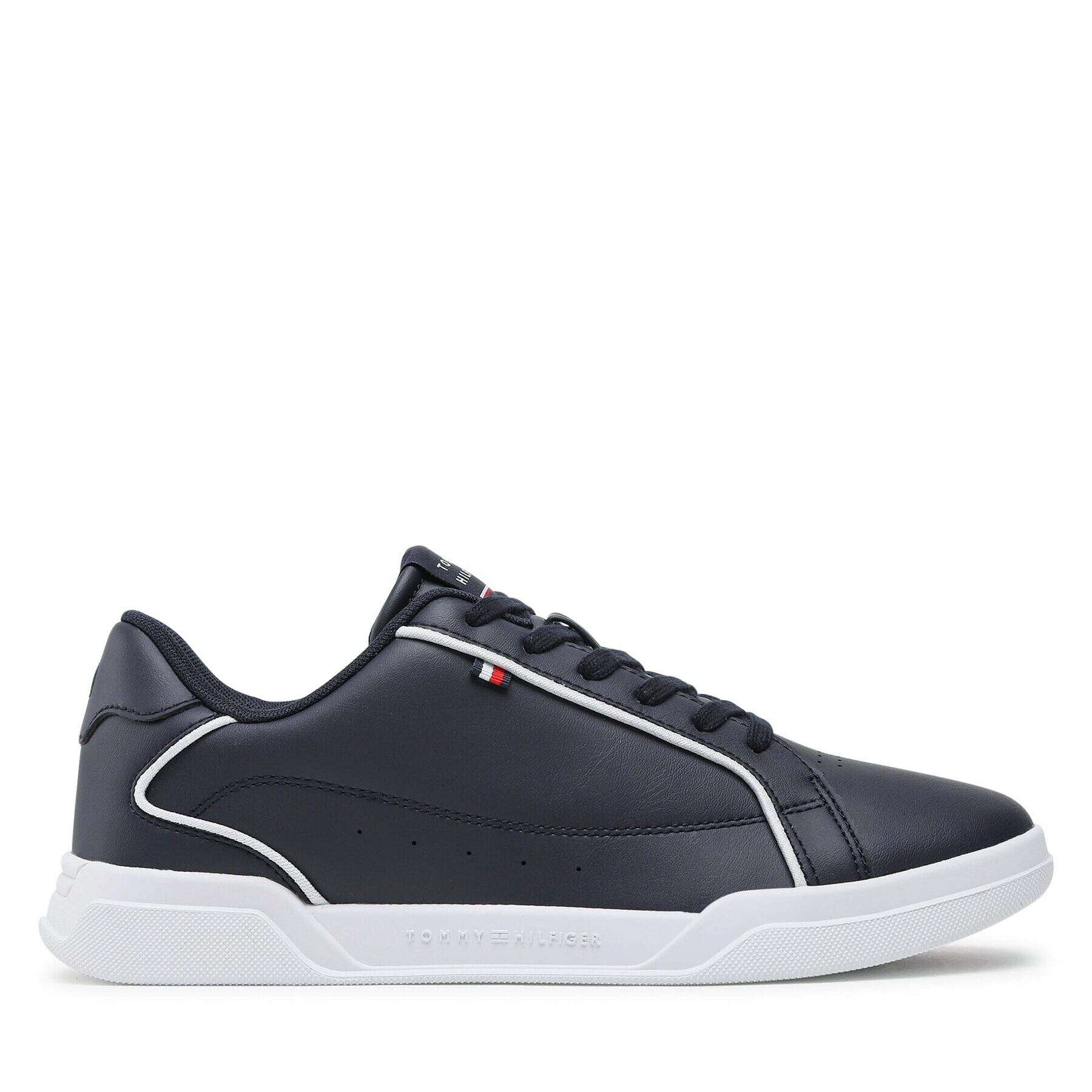 Tommy Hilfiger Sneakers Lo Cup Leather FM0FM04429 Bleumarin - Pled.ro