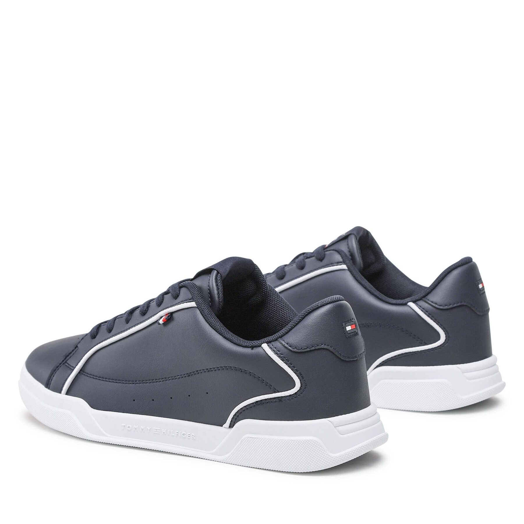 Tommy Hilfiger Sneakers Lo Cup Leather FM0FM04429 Bleumarin - Pled.ro