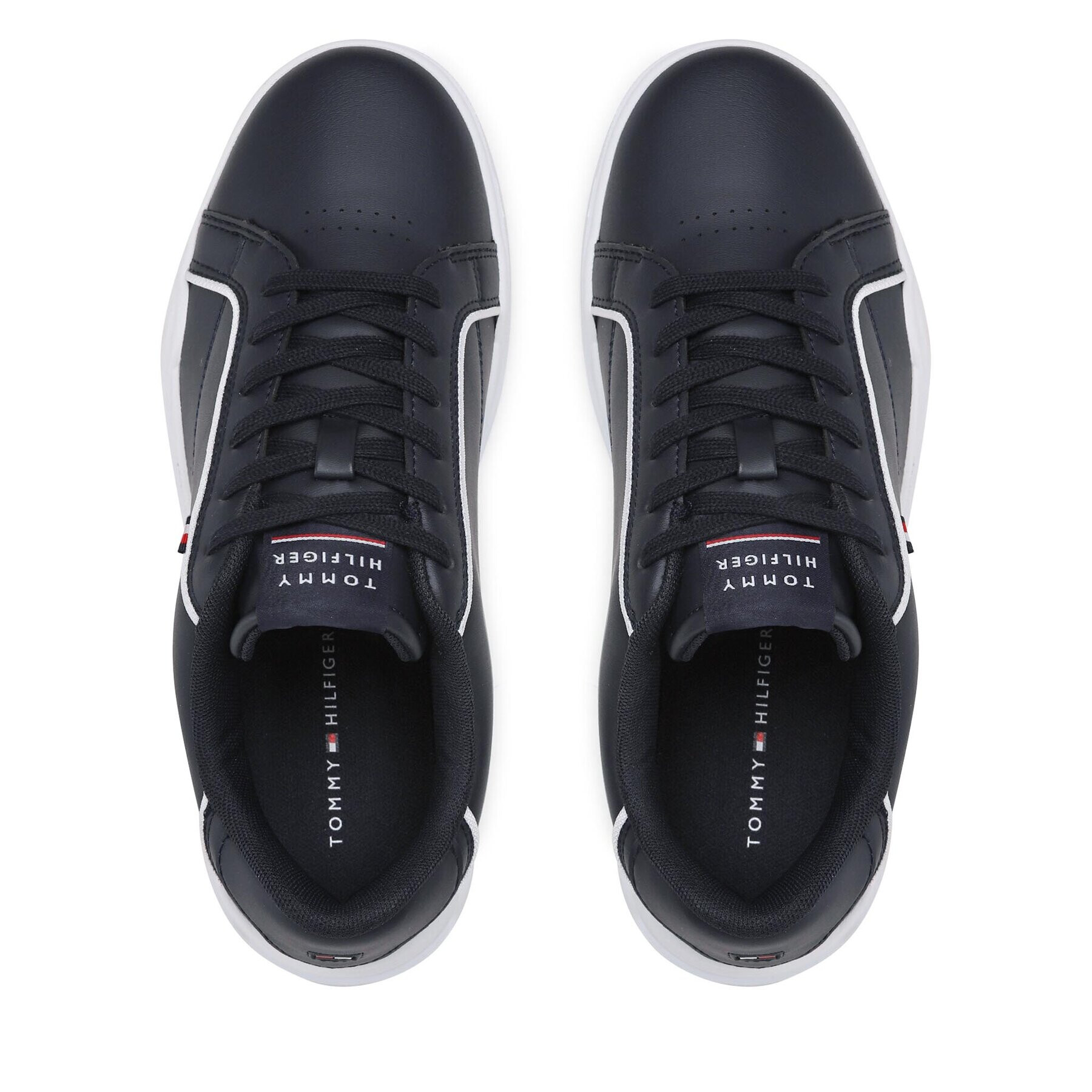 Tommy Hilfiger Sneakers Lo Cup Leather FM0FM04429 Bleumarin - Pled.ro