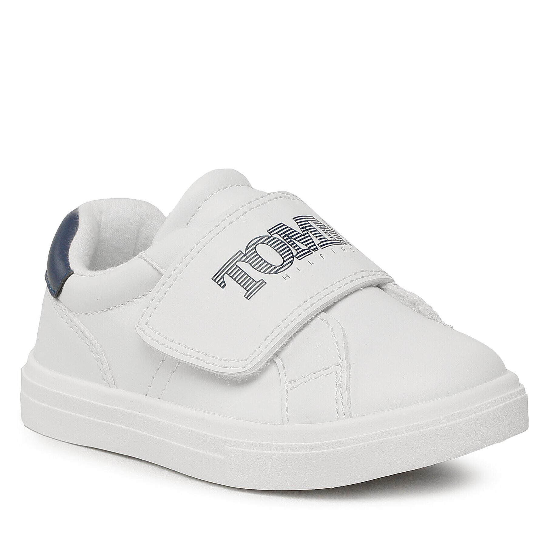 Tommy Hilfiger Sneakers Logo Low Cut Velcro Sneaker T1B9-32840-1355 S Alb - Pled.ro