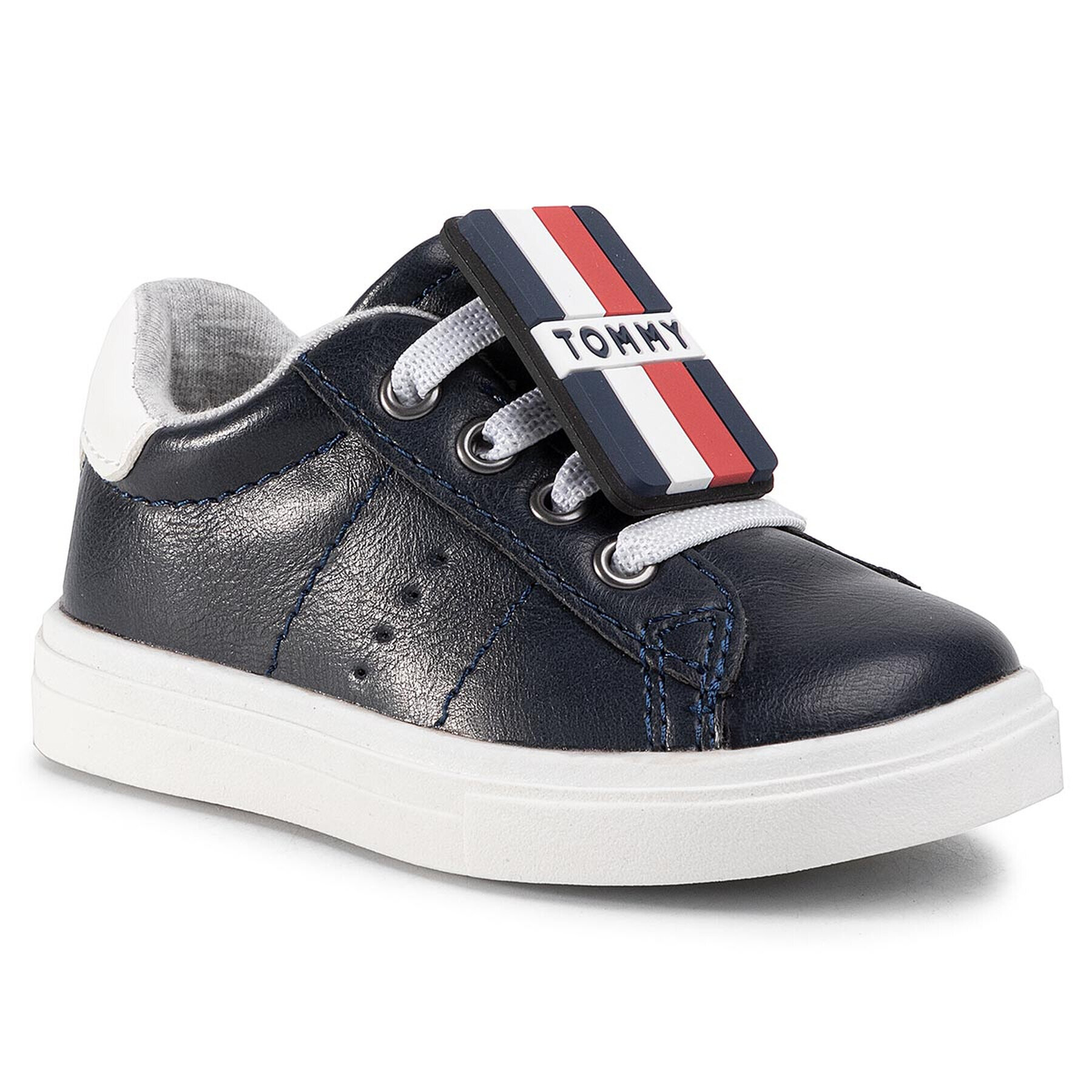 Tommy Hilfiger Sneakers Low Cut Lace-Up Sneaker T1B4-30701-0623 Bleumarin - Pled.ro