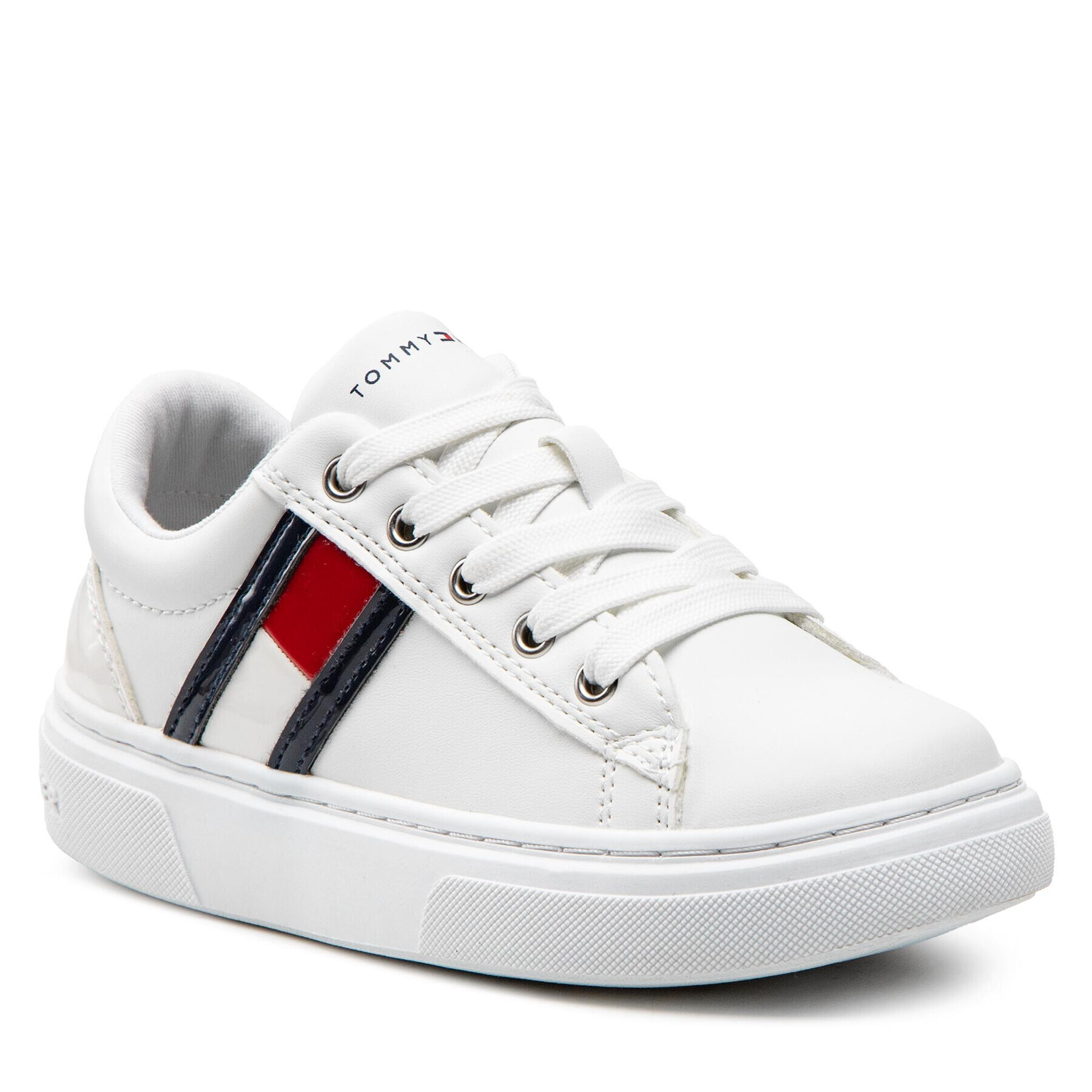 Tommy Hilfiger Sneakers Low Cut Lace-Up Sneaker T3A9-32310-1451 M Alb - Pled.ro