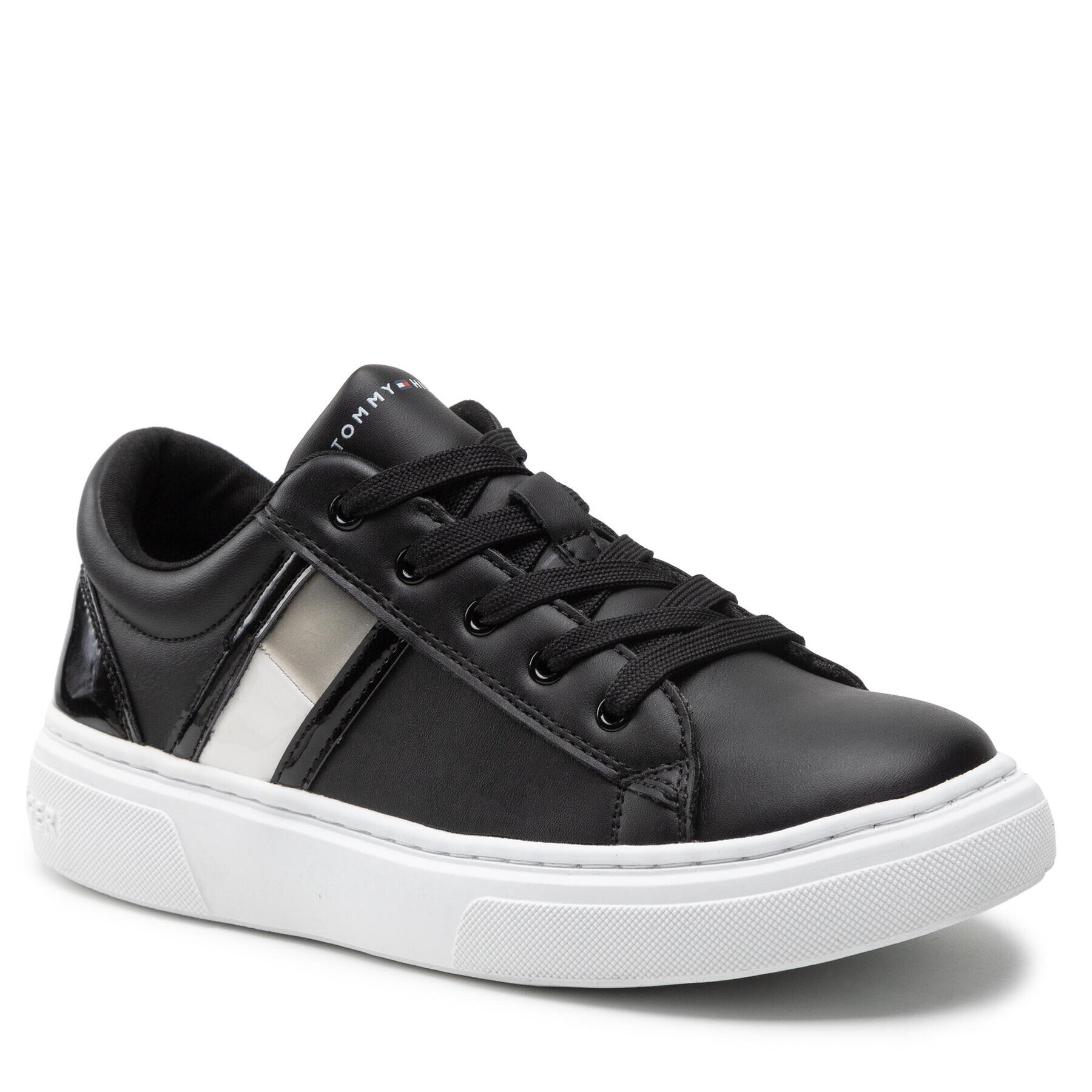 Tommy Hilfiger Sneakers Low Cut Lace-Up Sneaker T3A9-32310-1451 S Negru - Pled.ro