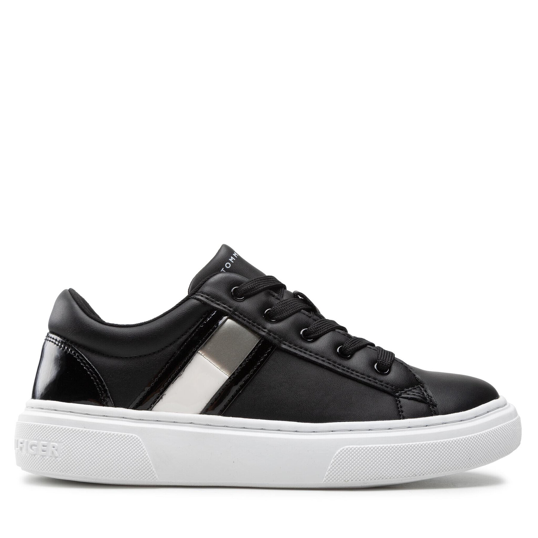 Tommy Hilfiger Sneakers Low Cut Lace-Up Sneaker T3A9-32310-1451 S Negru - Pled.ro