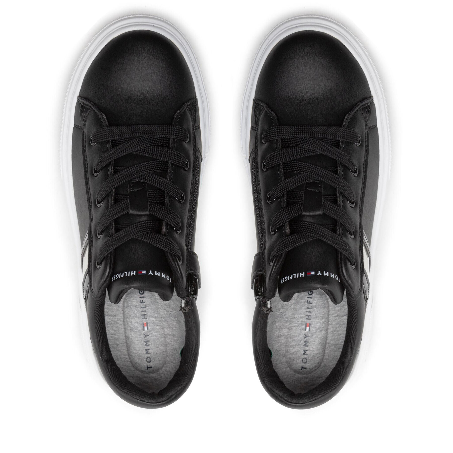 Tommy Hilfiger Sneakers Low Cut Lace-Up Sneaker T3A9-32310-1451 S Negru - Pled.ro