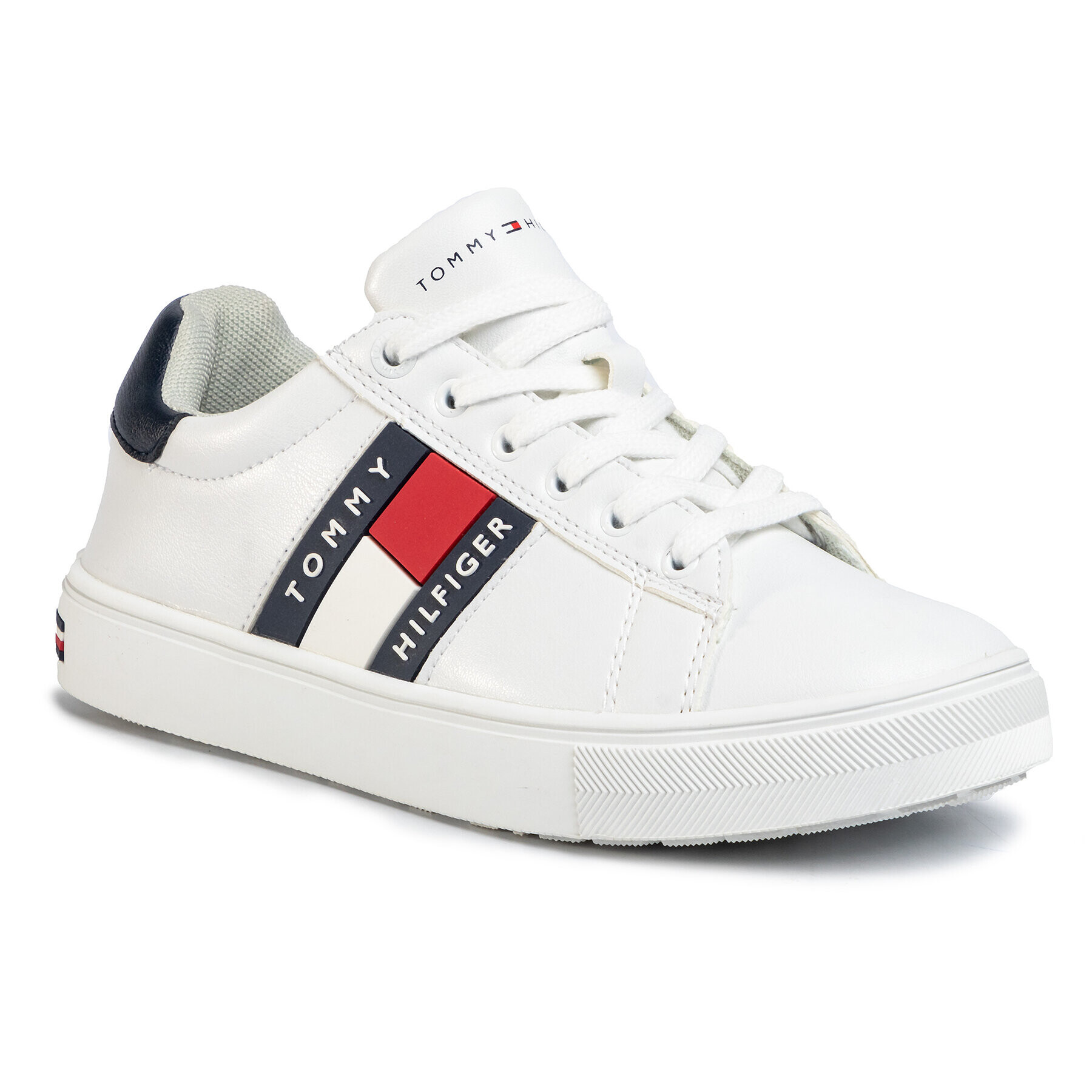 Tommy Hilfiger Sneakers Low Cut Lace-Up Sneaker T3B4-30718-0900 S Alb - Pled.ro