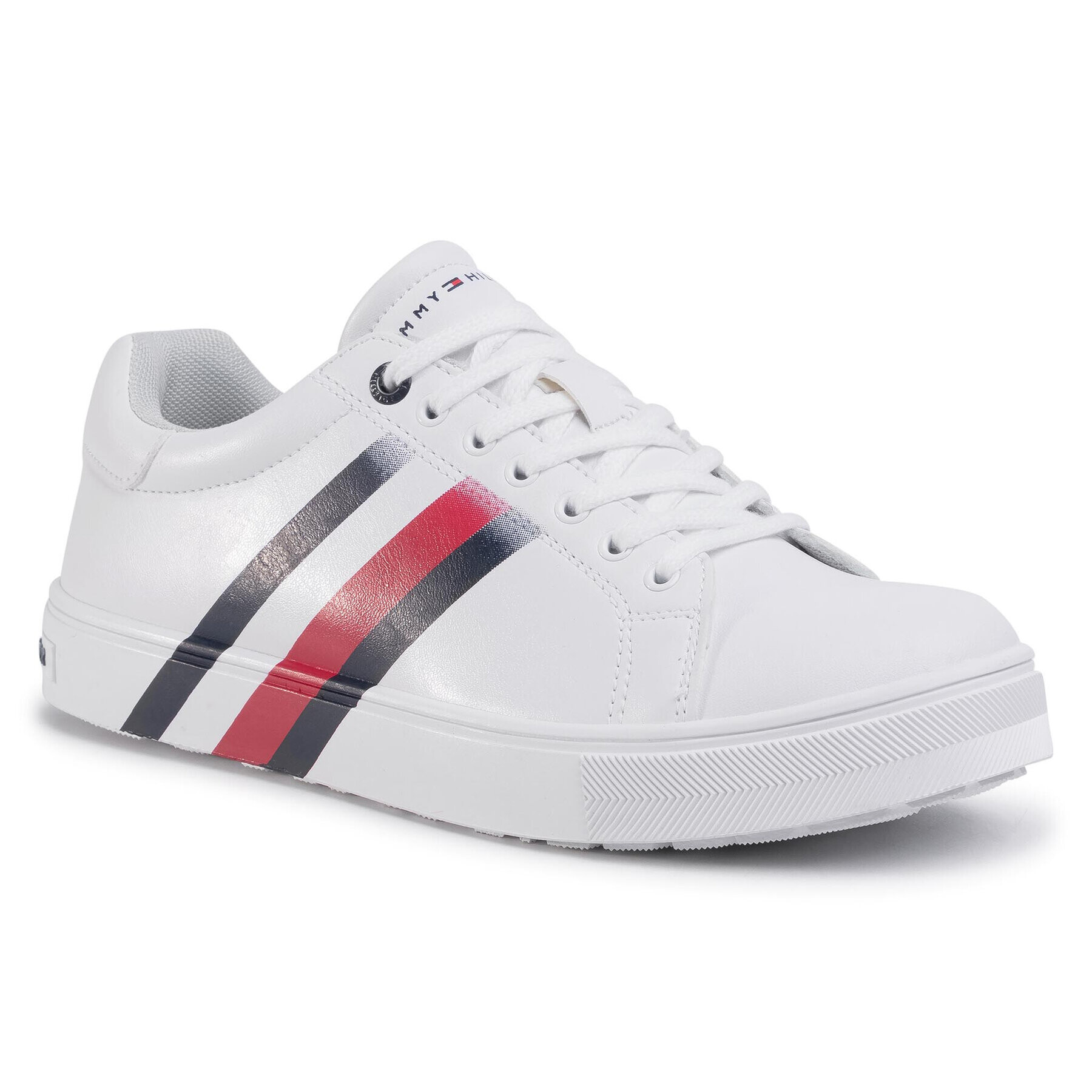 Tommy Hilfiger Sneakers Low Cut Lace-Up Sneaker T3B4-30721-0901 Alb - Pled.ro