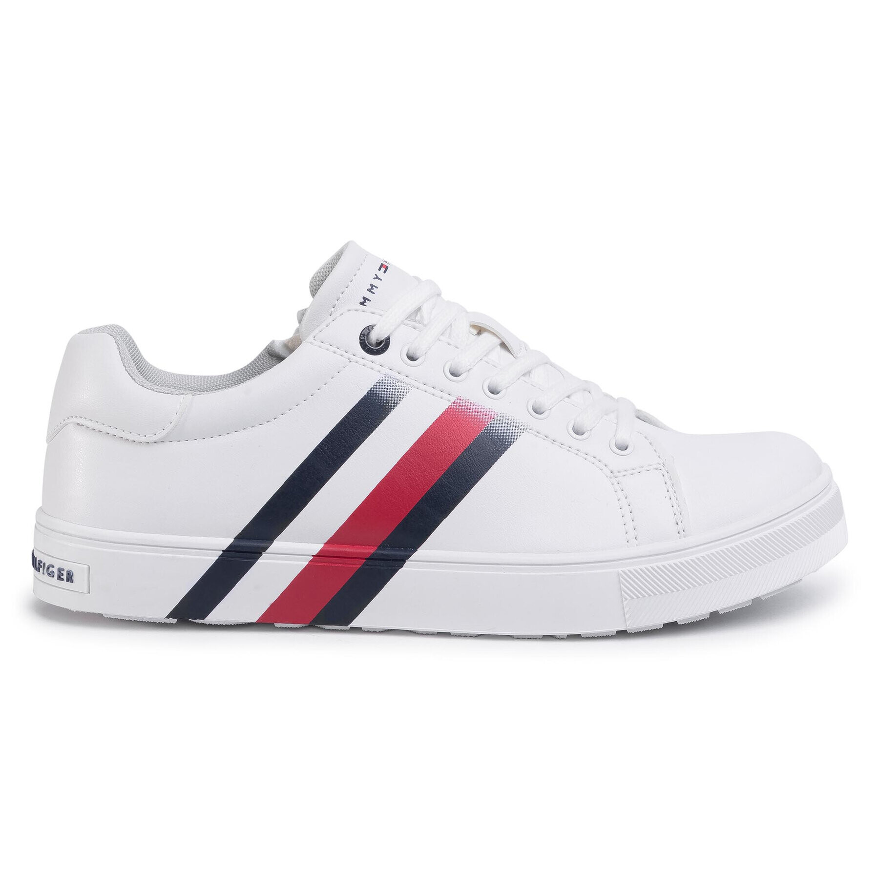 Tommy Hilfiger Sneakers Low Cut Lace-Up Sneaker T3B4-30721-0901 Alb - Pled.ro