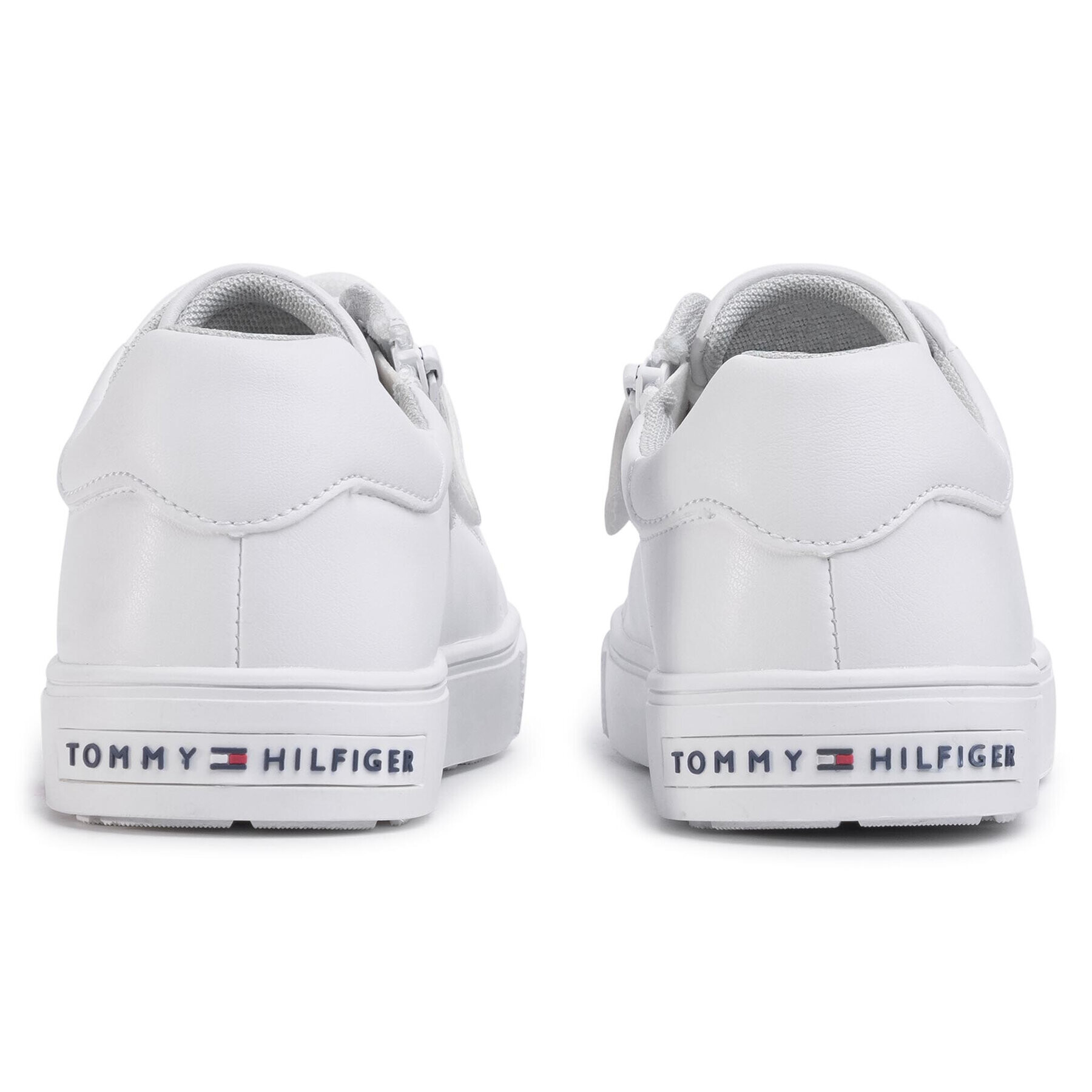 Tommy Hilfiger Sneakers Low Cut Lace-Up Sneaker T3B4-30721-0901 Alb - Pled.ro