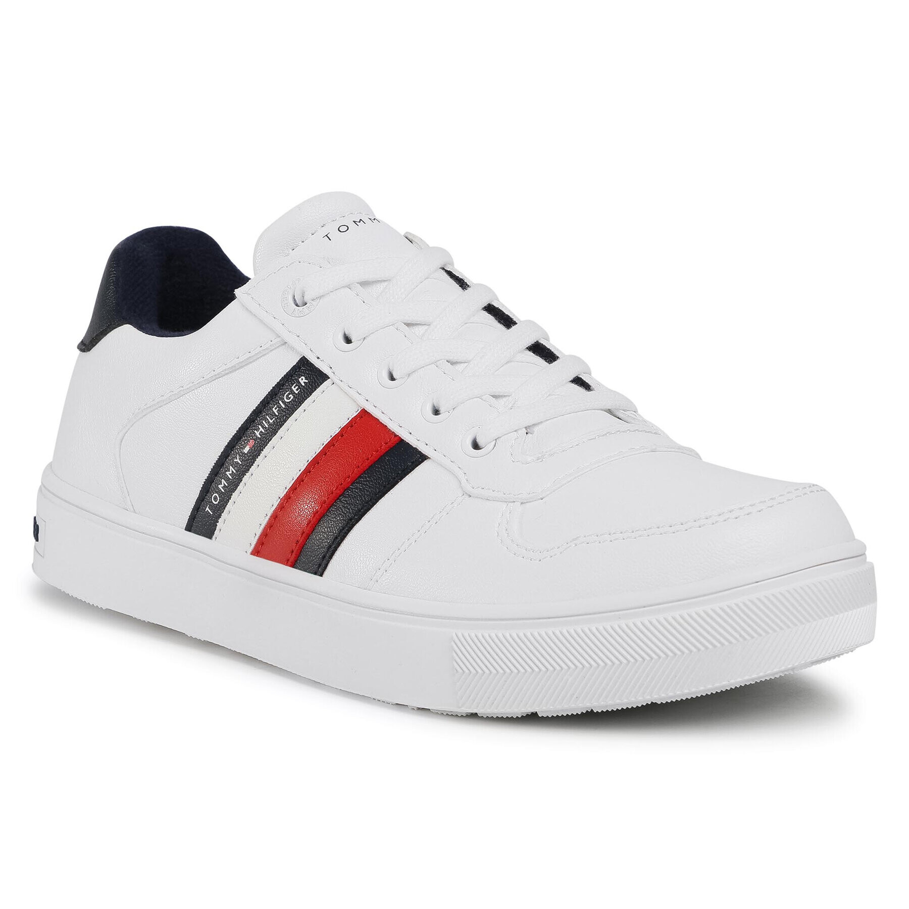 Tommy Hilfiger Sneakers Low Cut Lace-Up Sneaker T3B4-30922-0621 S Alb - Pled.ro