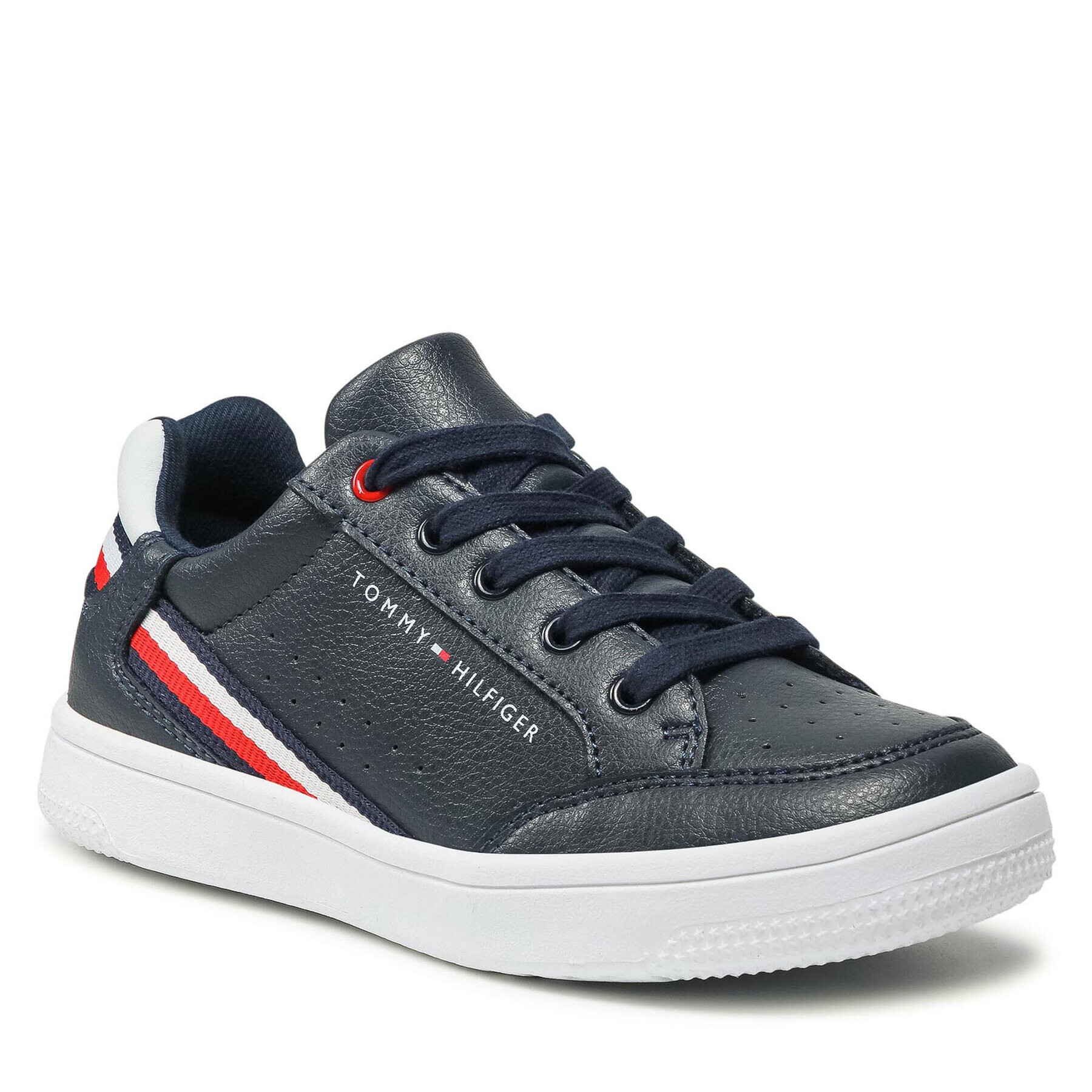 Tommy Hilfiger Sneakers Low Cut Lace-Up Sneaker T3B4-31083-0621 M Bleumarin - Pled.ro