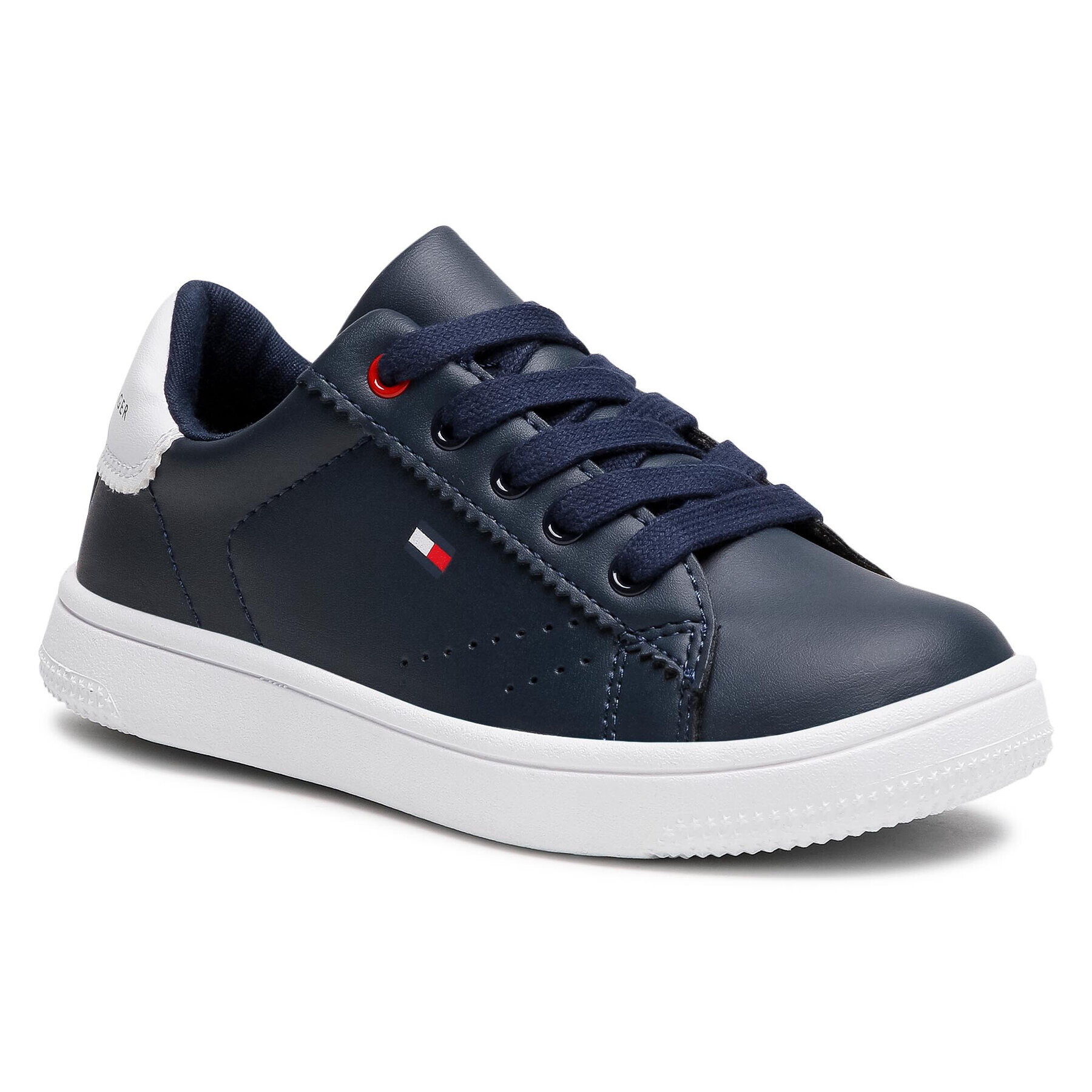 Tommy Hilfiger Sneakers Low Cut Lace-Up Sneaker T3B4-31086-0193 M Bleumarin - Pled.ro