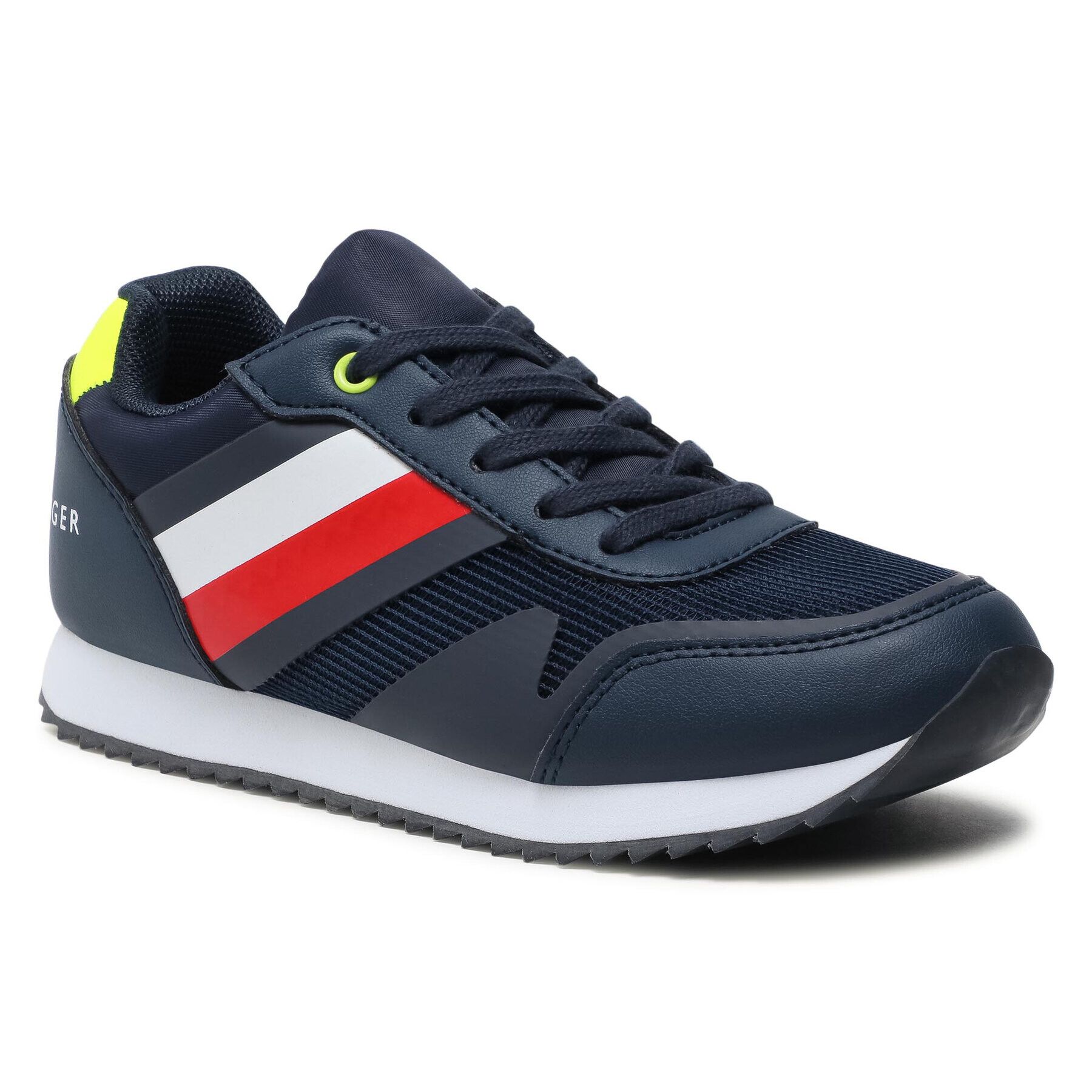 Tommy Hilfiger Sneakers Low Cut Lace-Up Sneaker T3B4-31097-1176 M Bleumarin - Pled.ro