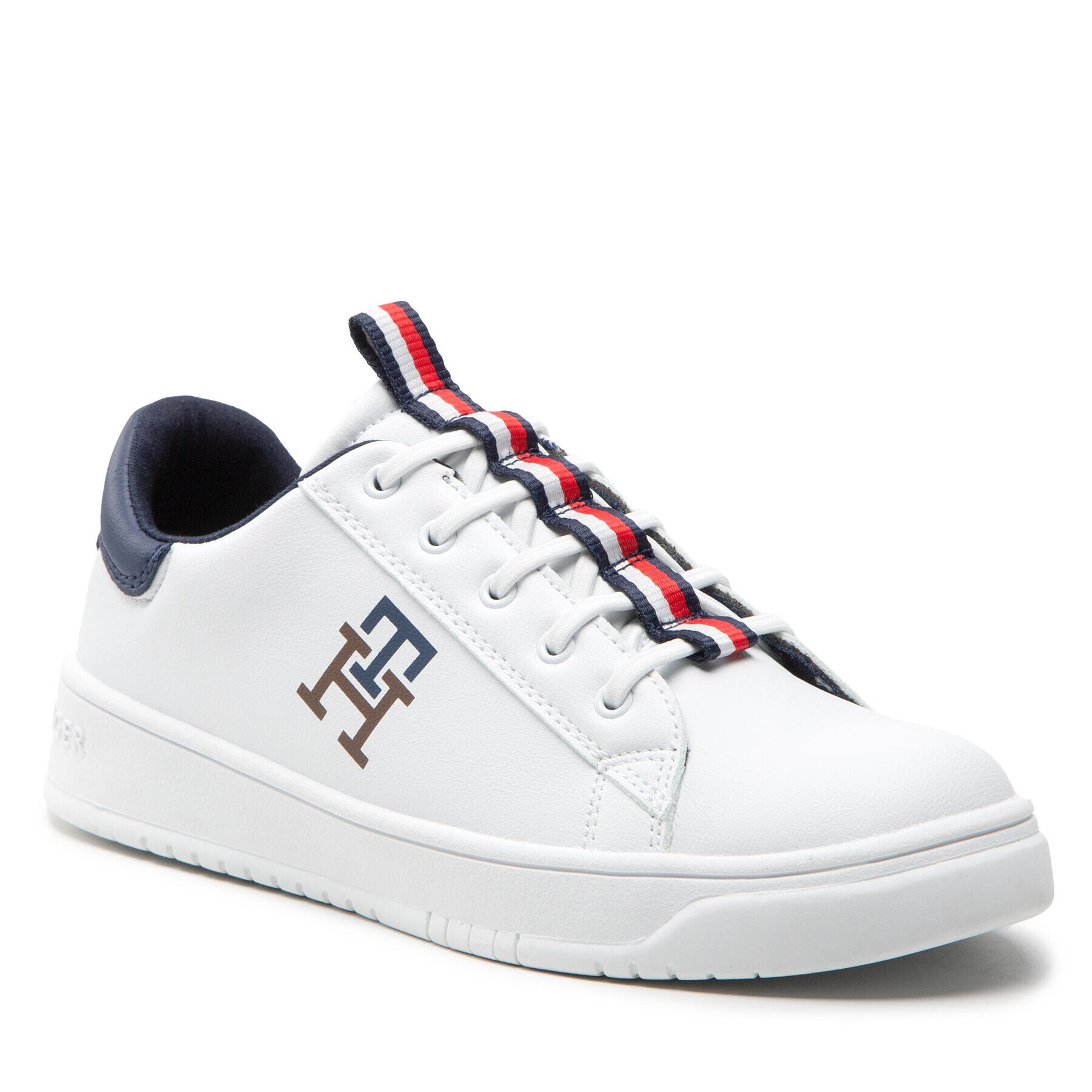 Tommy Hilfiger Sneakers Low Cut Lace-Up Sneaker T3B9-32466-1355 S Alb - Pled.ro