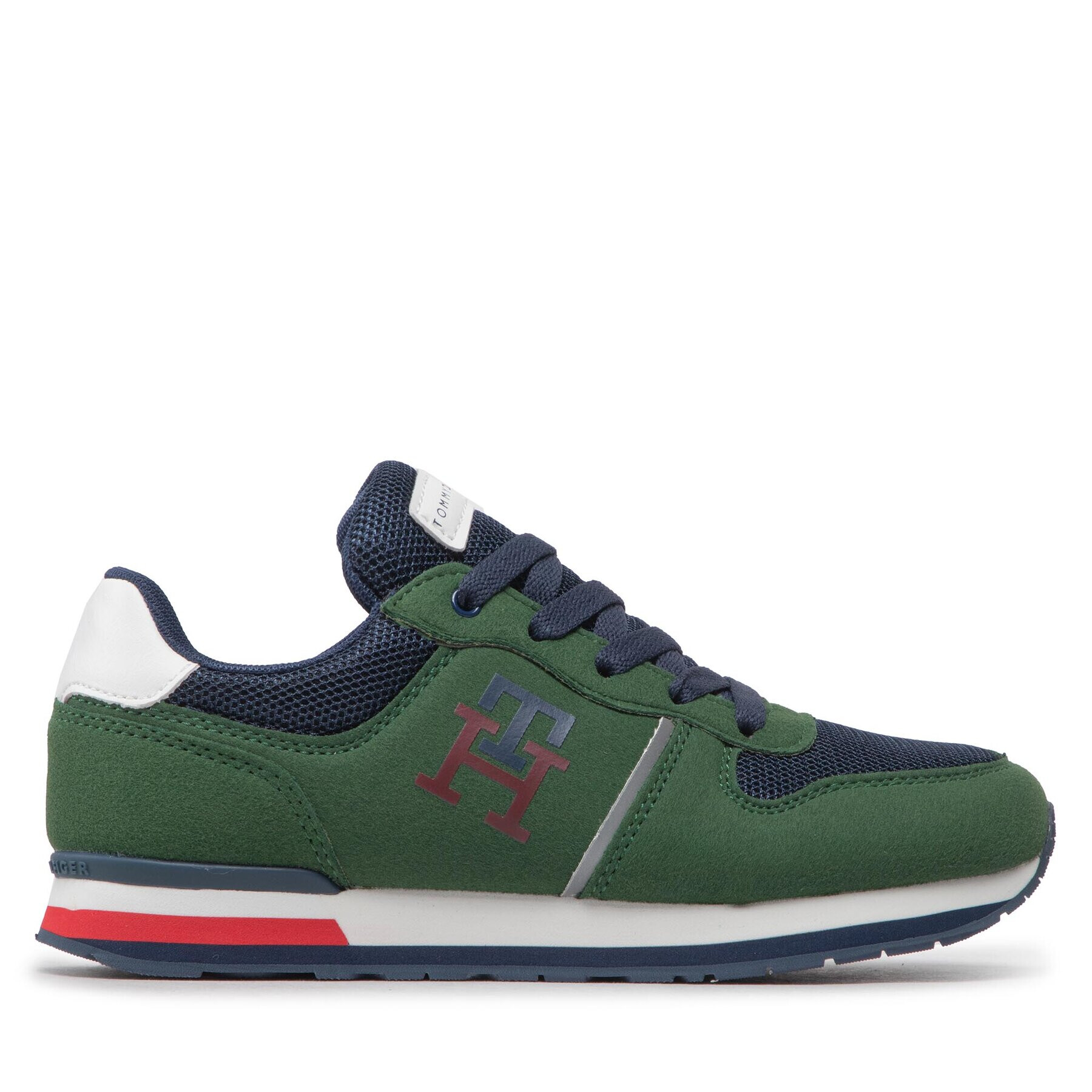 Tommy Hilfiger Sneakers Low Cut Lace-Up Sneaker T3B9-32492-1450 S Verde - Pled.ro