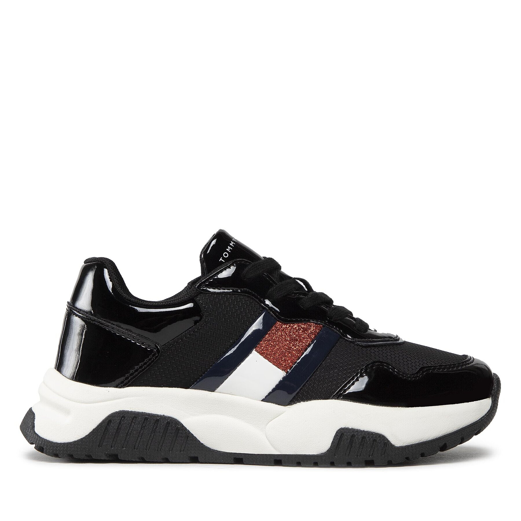 Tommy Hilfiger Sneakers Low Cut Lace Up T3A9-32356-1445 S Negru - Pled.ro